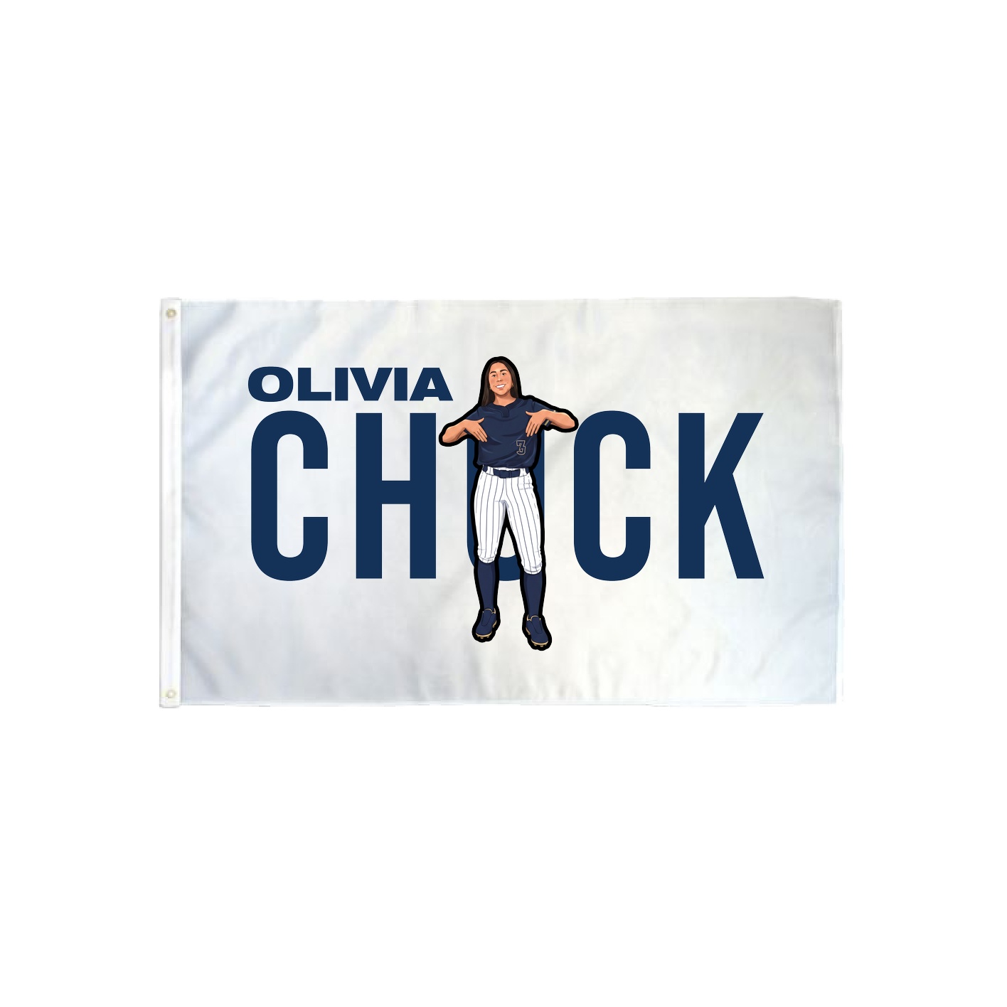 3x5 Flag — Player Name in Classic