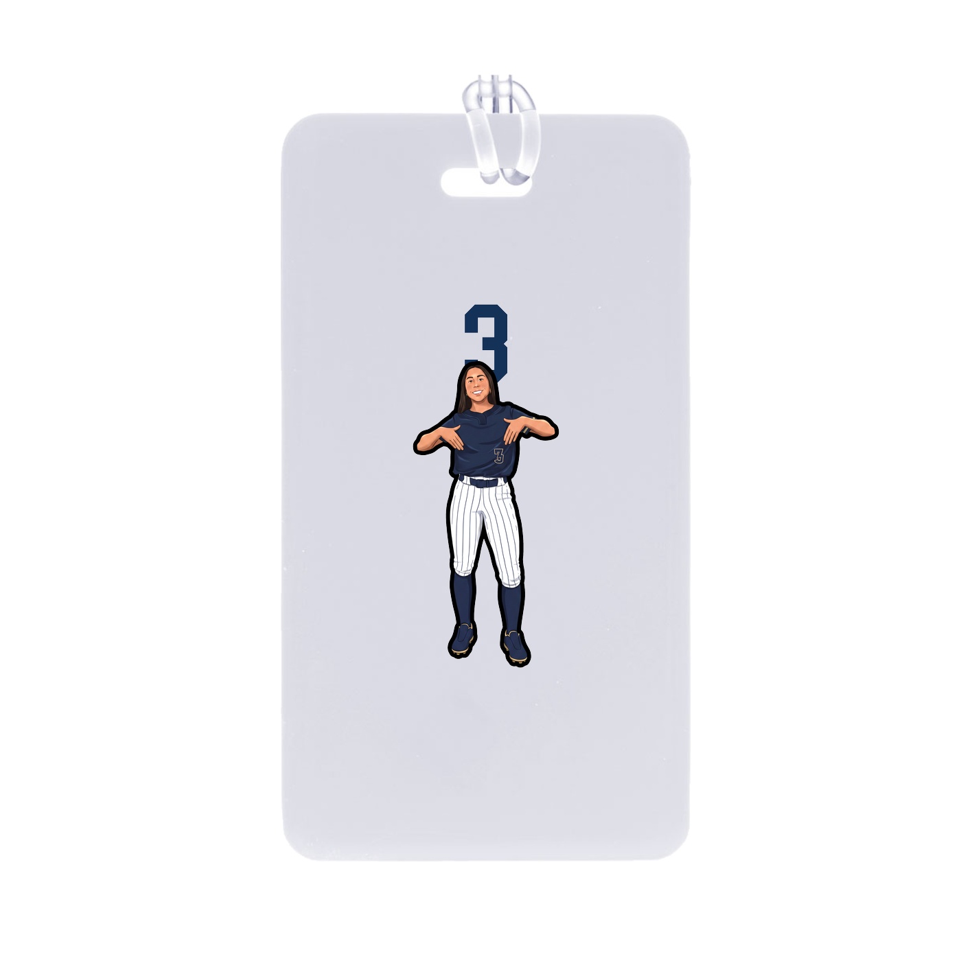 Bag Tag — Number Top in Classic