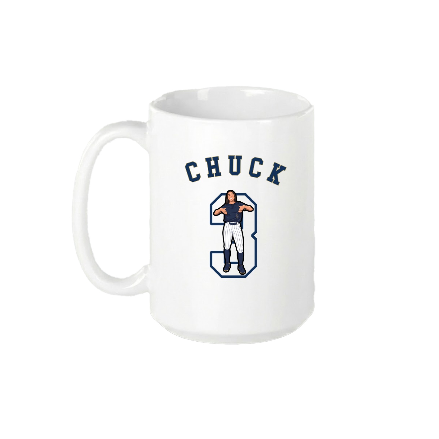 15oz Coffee Mug — Shirsey Arch in White