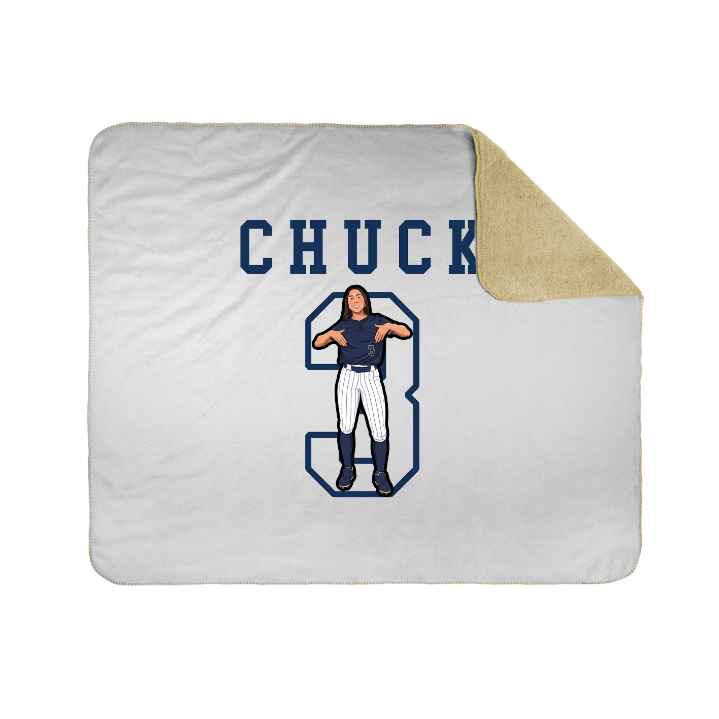 Throw Blanket — Shirsey in White