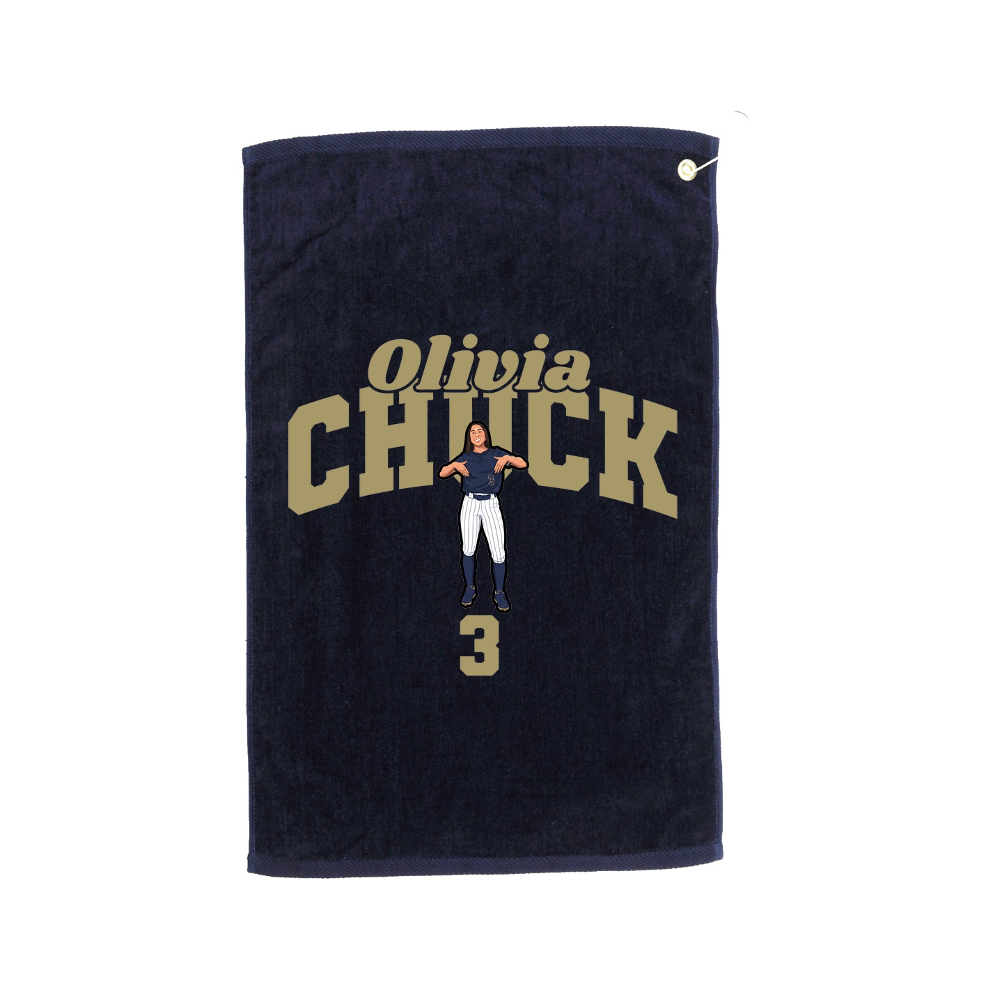 Golf Towel — Signature Arch in Navy