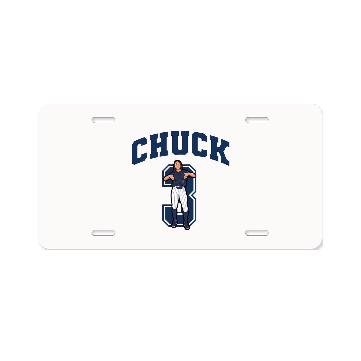 License Plate — Number in Classic