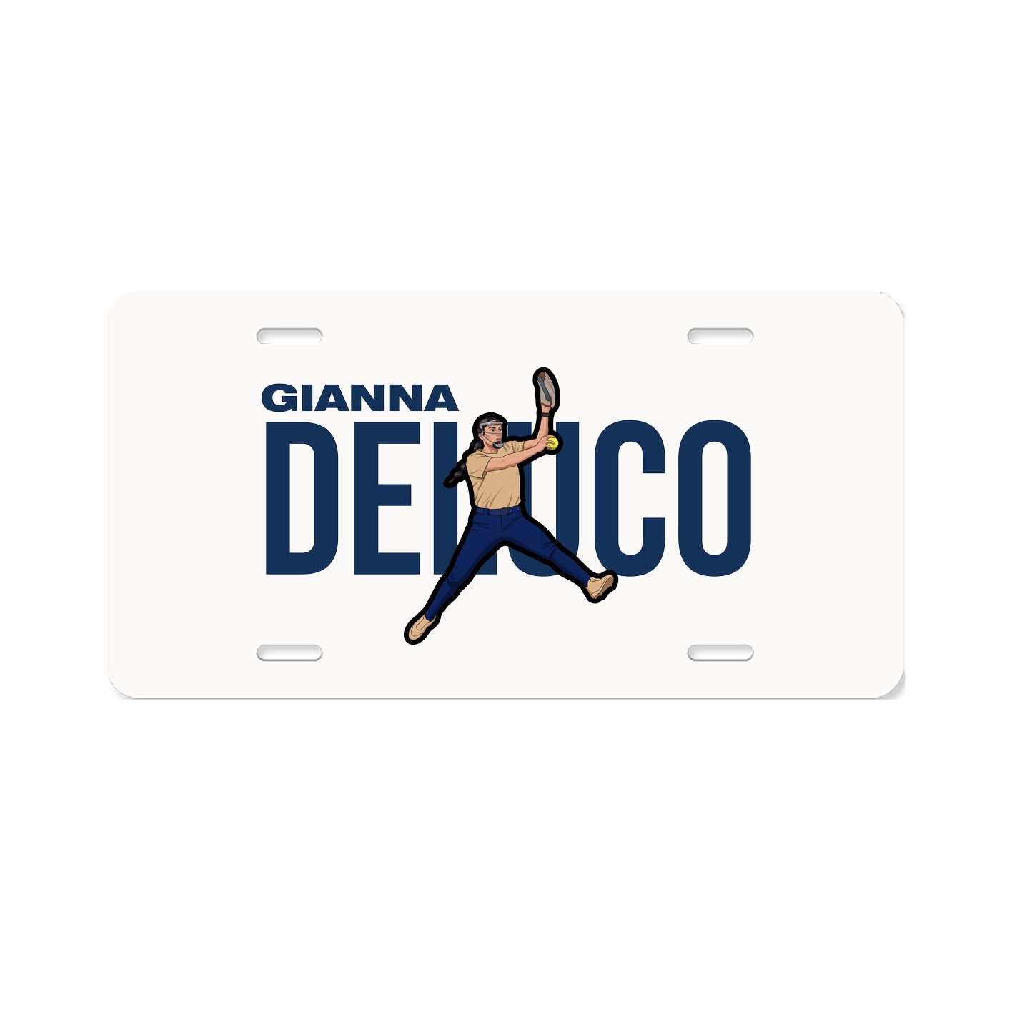 License Plate — Player Name in Classic