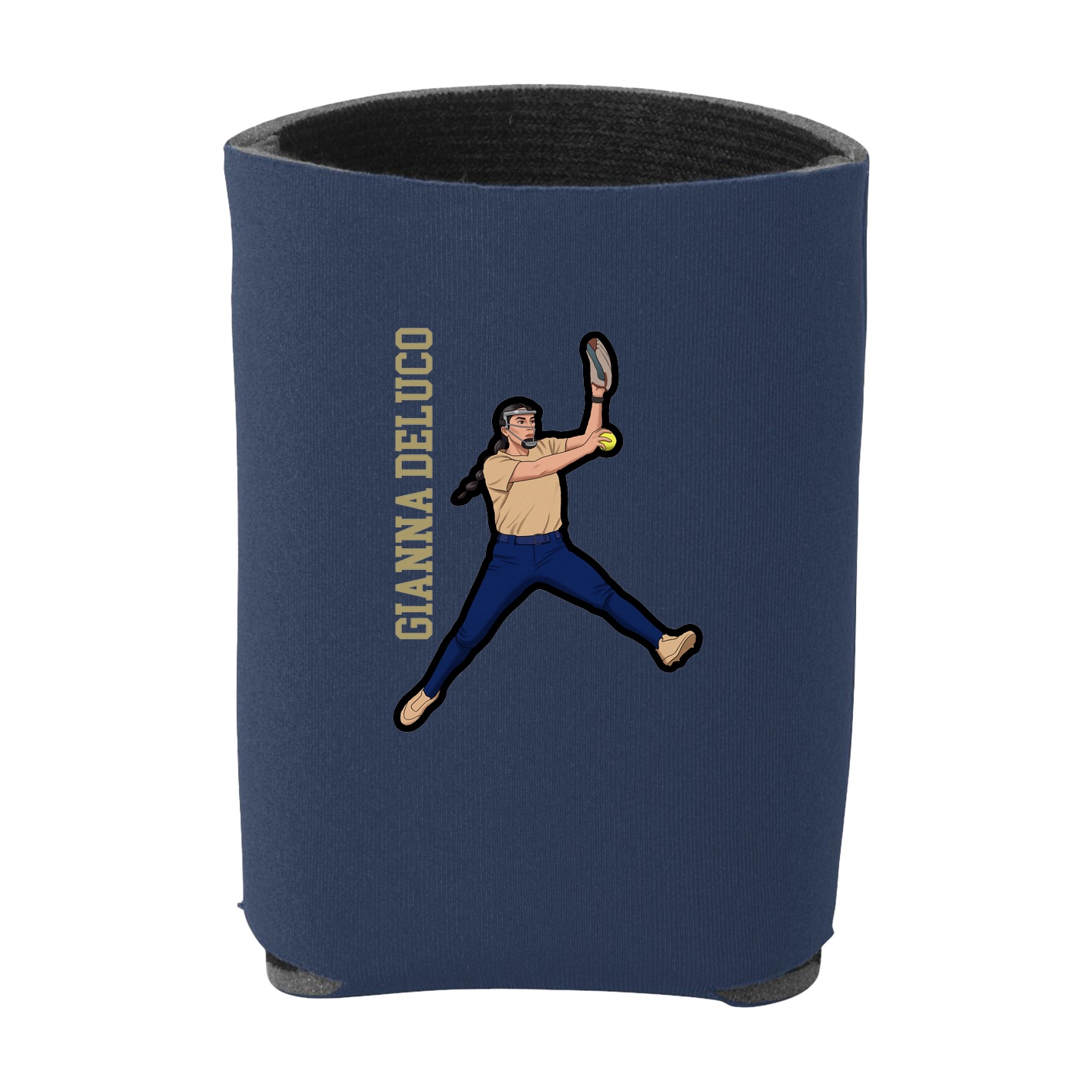 Can Holder — Name Vertical in Navy