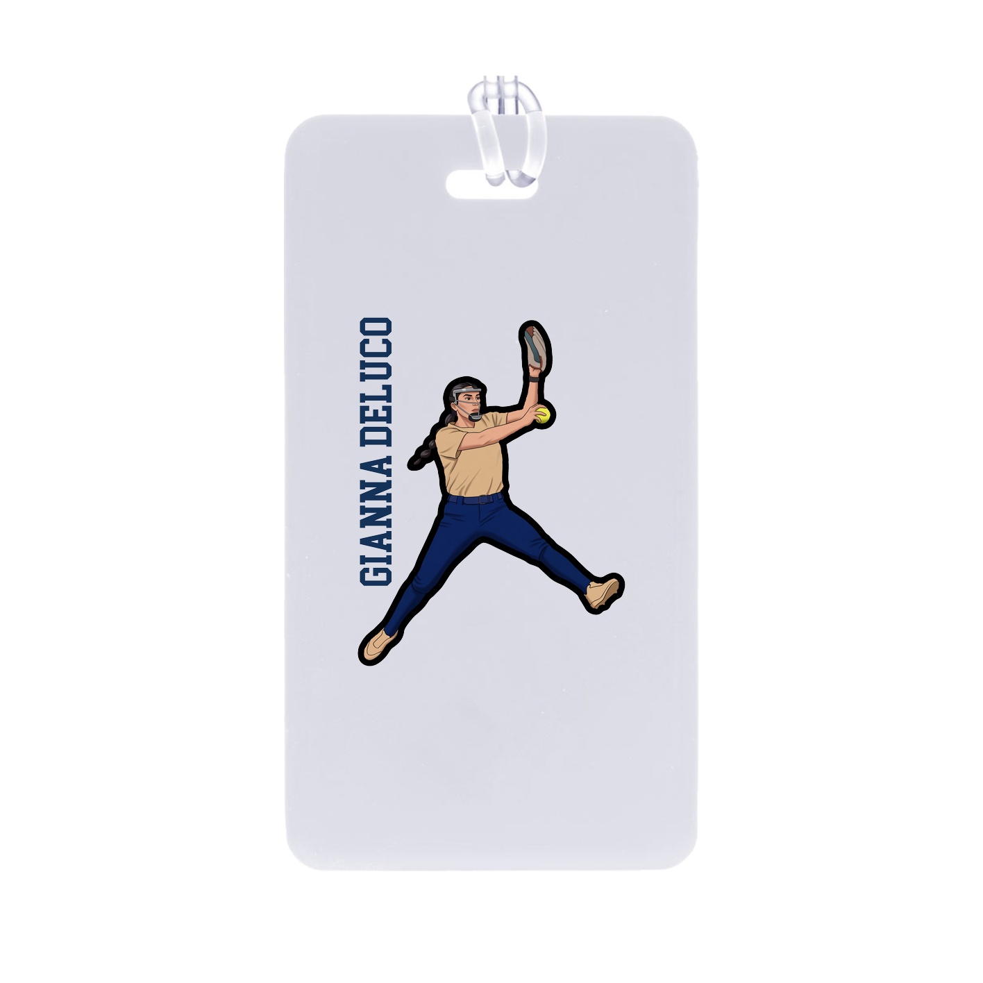 Bag Tag — Name Vertical in Classic