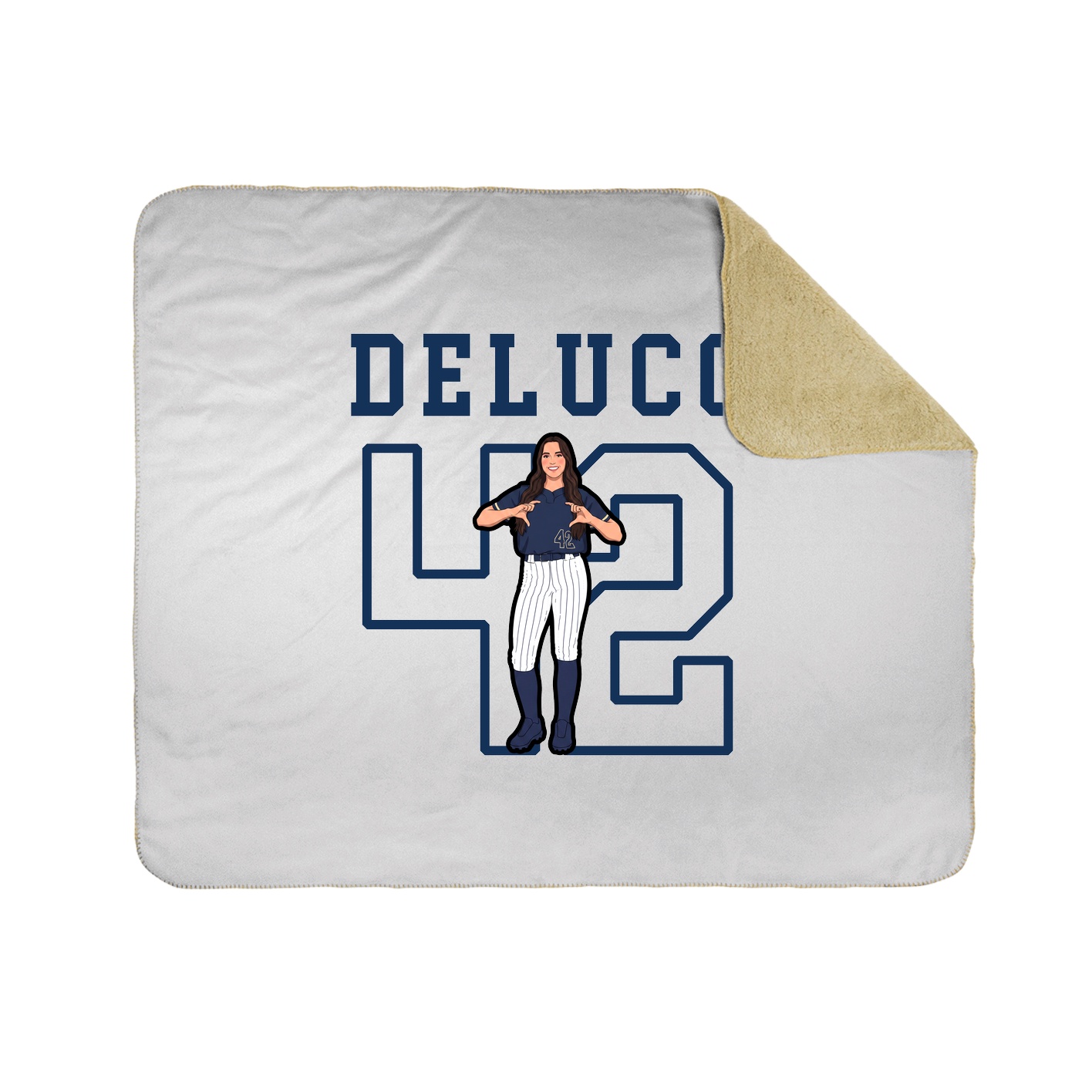 Throw Blanket — Shirsey in White