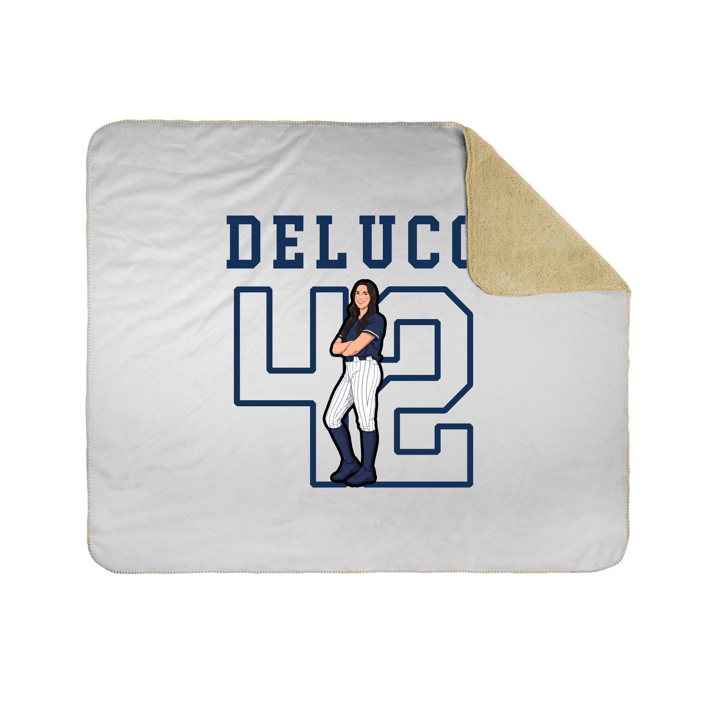 Throw Blanket — Shirsey in White