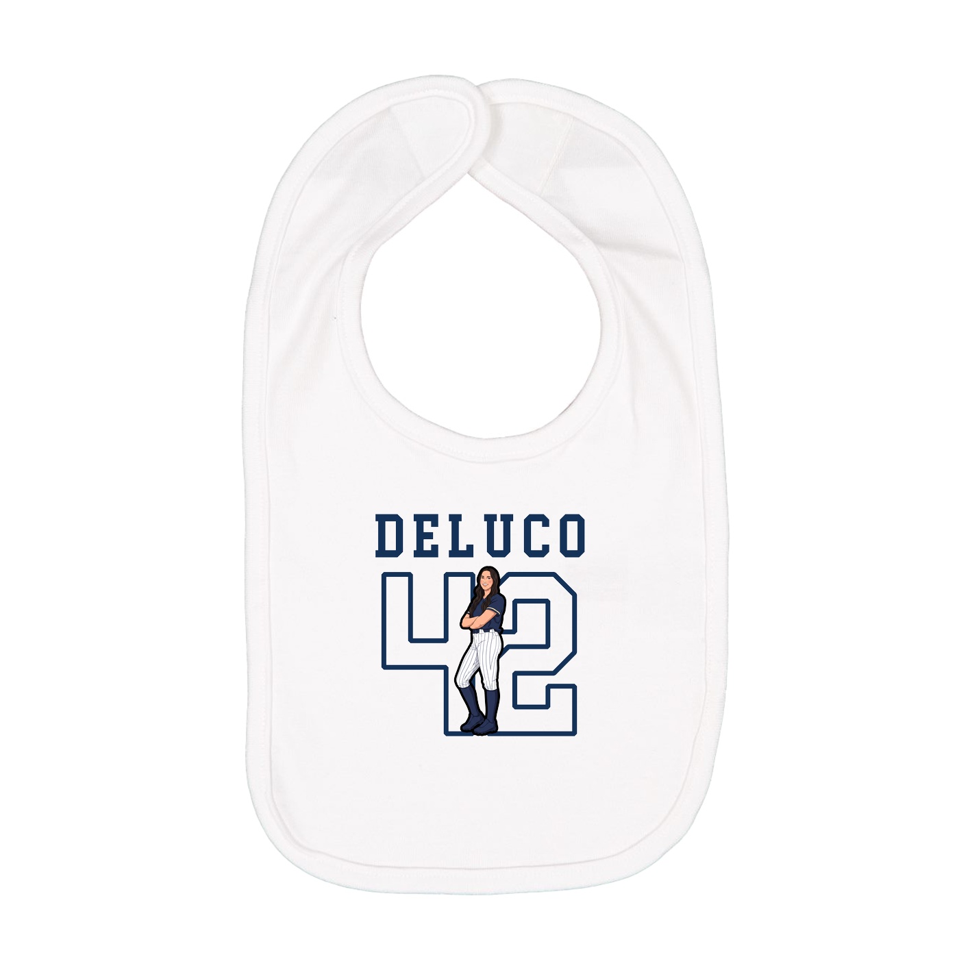 Infant Bib — Shirsey in White