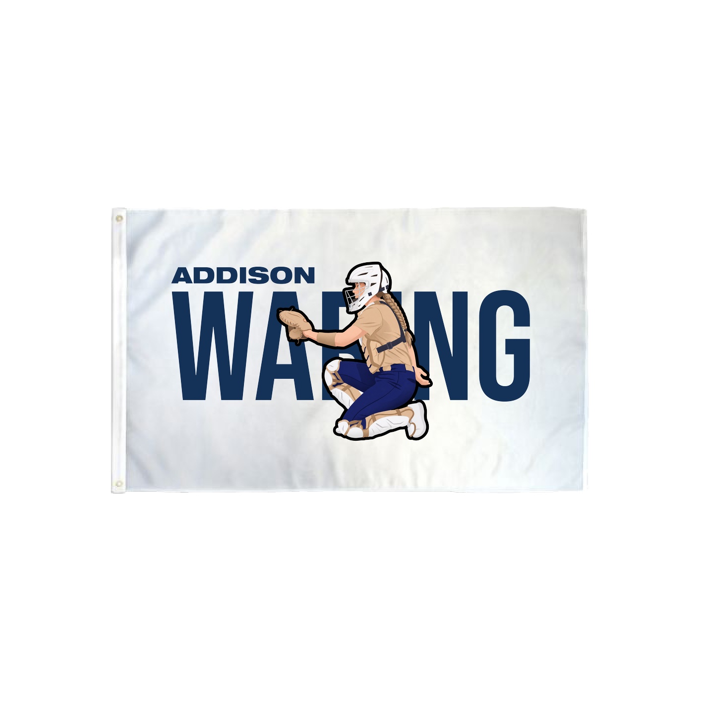 3x5 Flag — Player Name in Classic