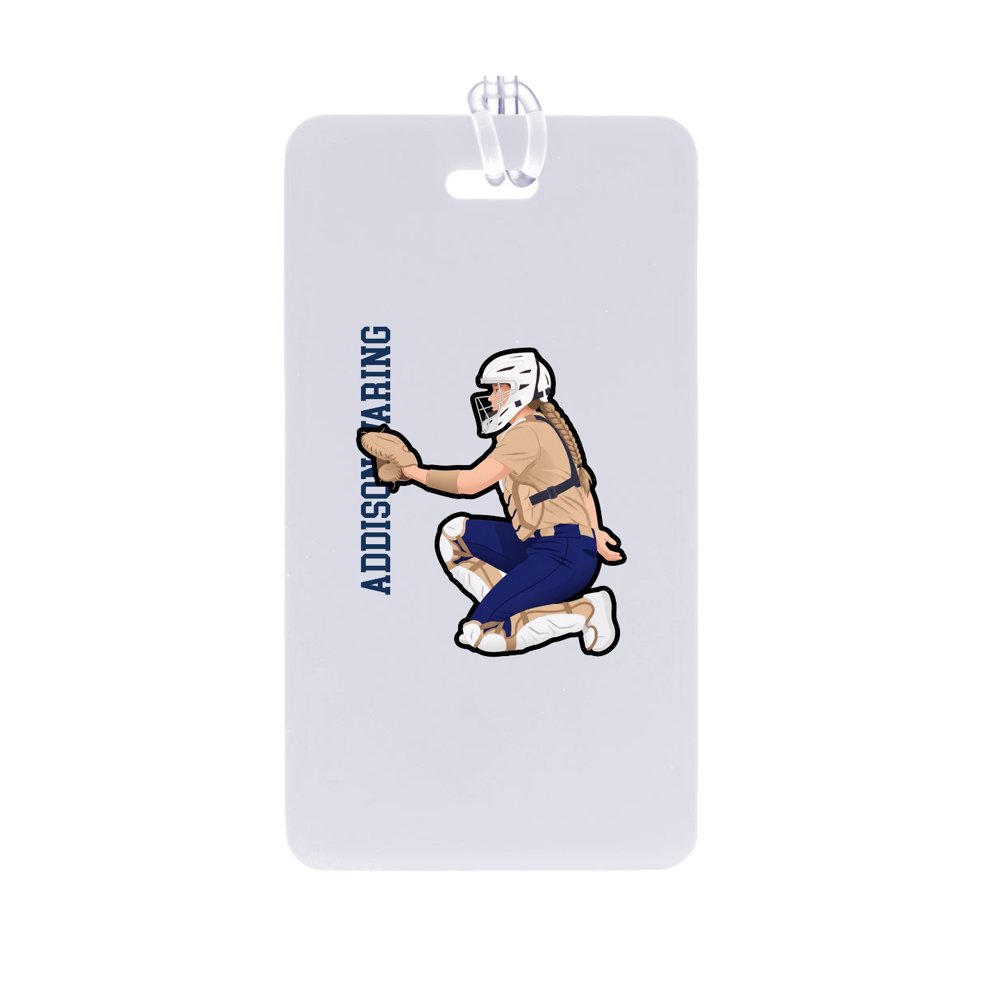 Bag Tag — Name Vertical in Classic