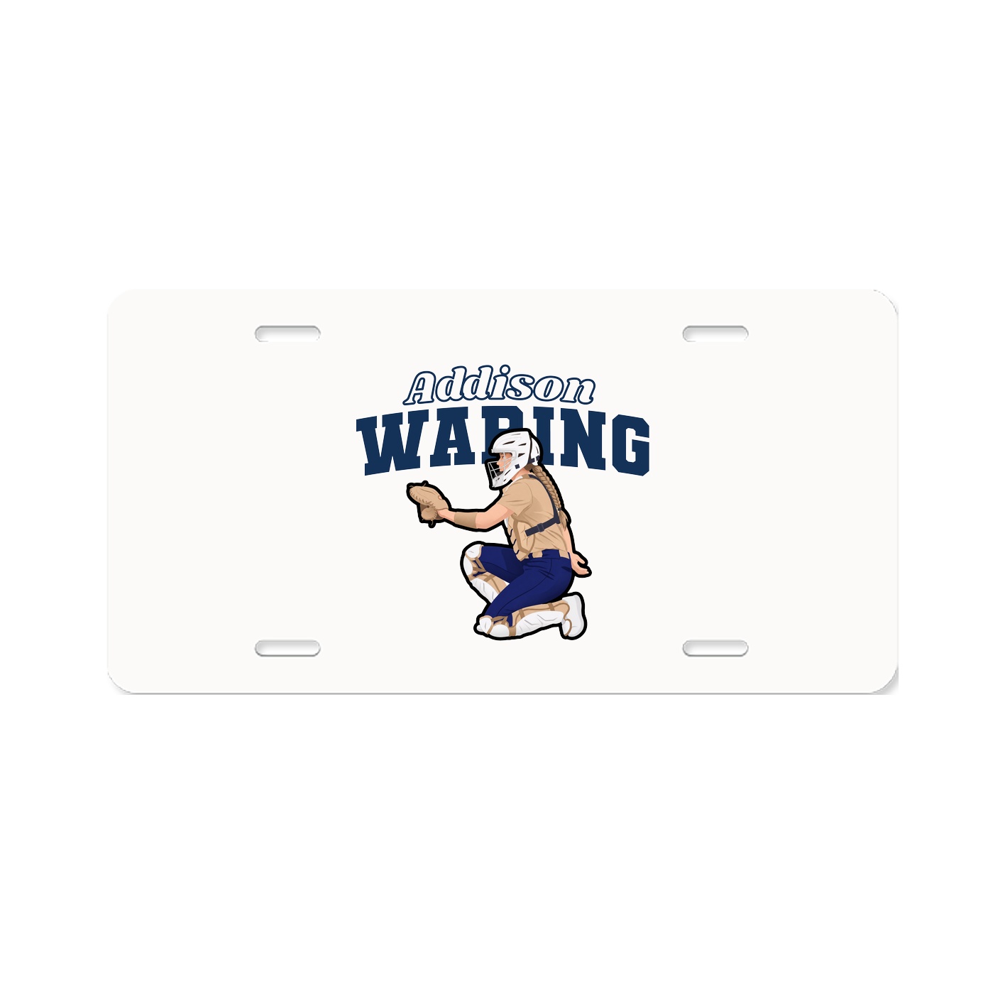 License Plate — Name Arch in Classic