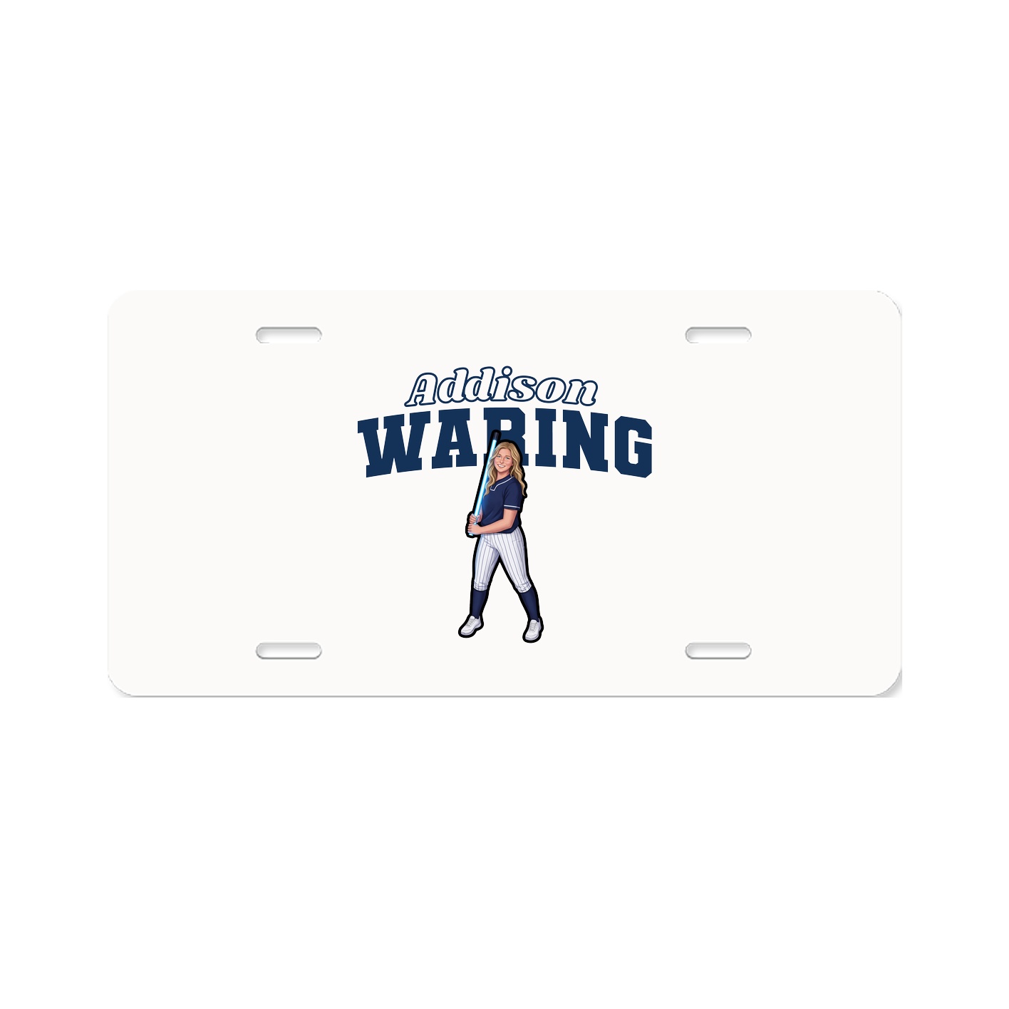 License Plate — Name Arch in Classic