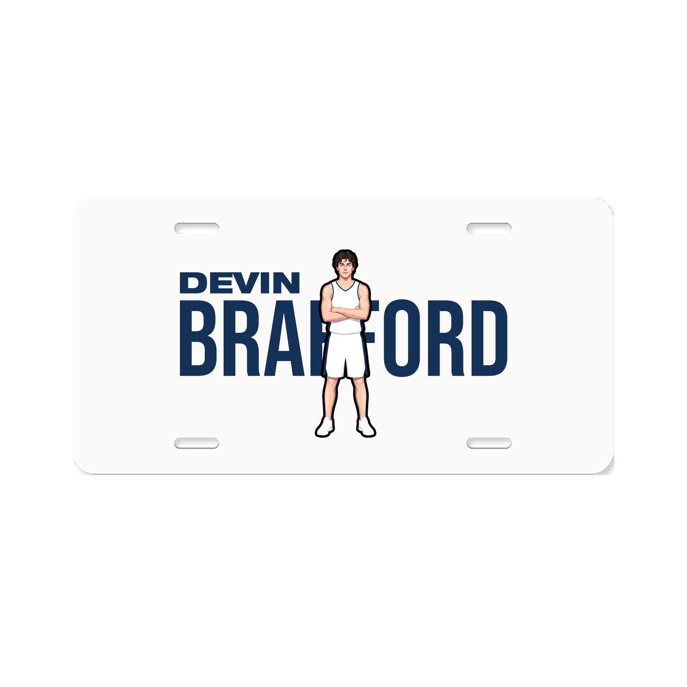 License Plate — Player Name in Classic