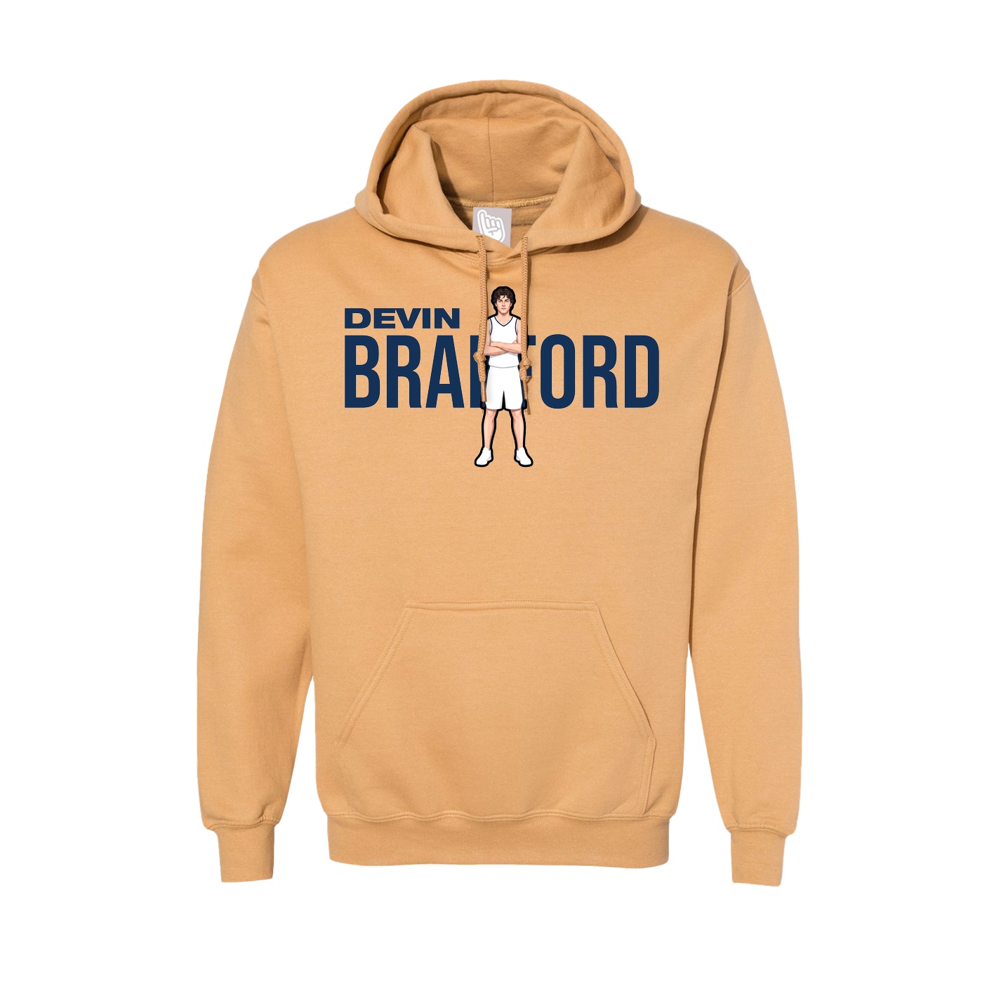 Hoodie — Player Name in Vegas Gold