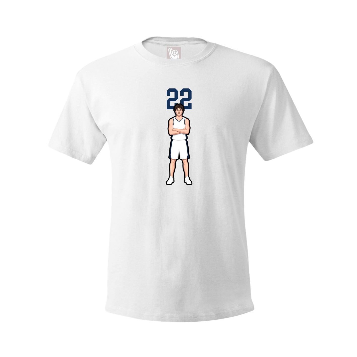 Tee — Number Top in White