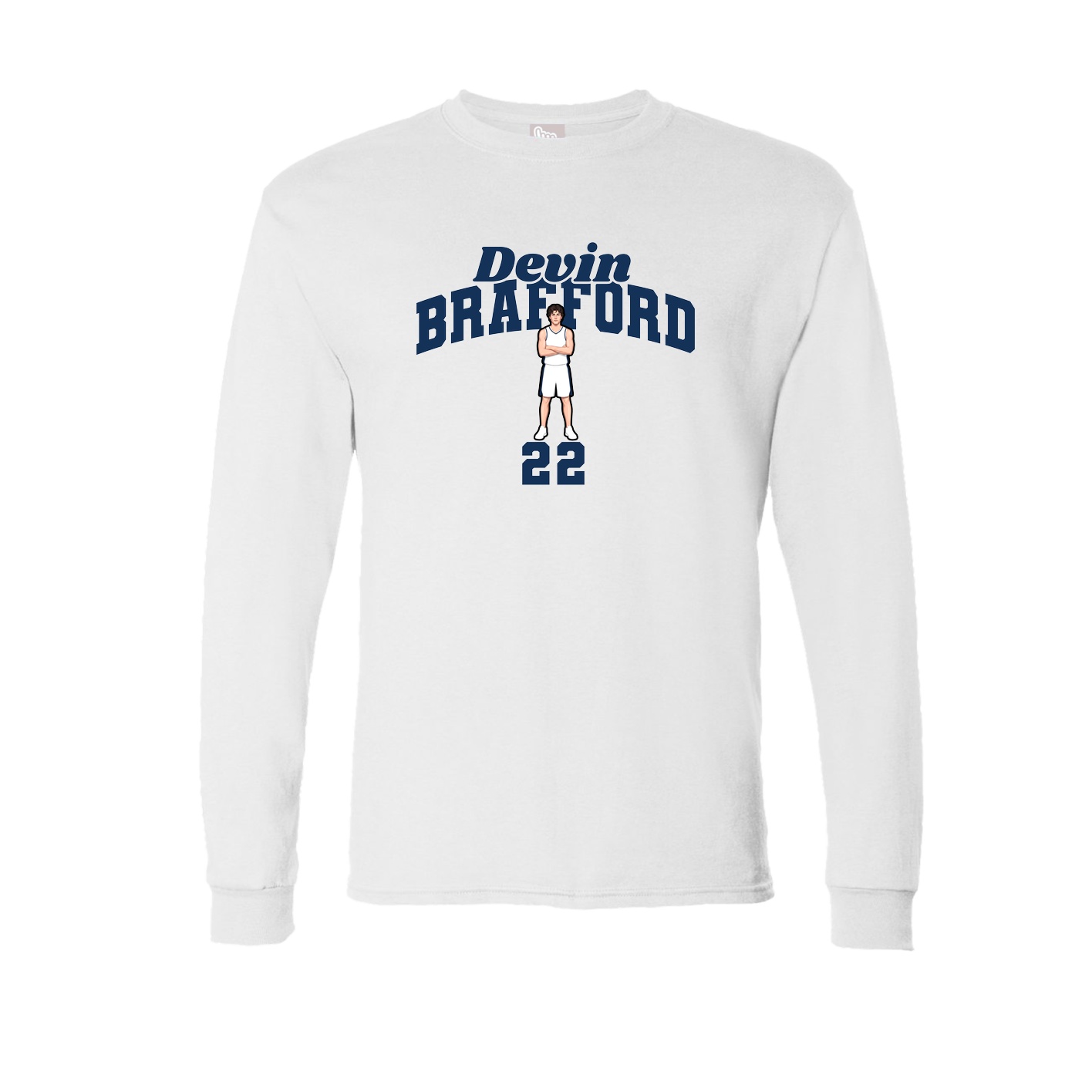 Long Sleeve Tee — Signature Arch in White