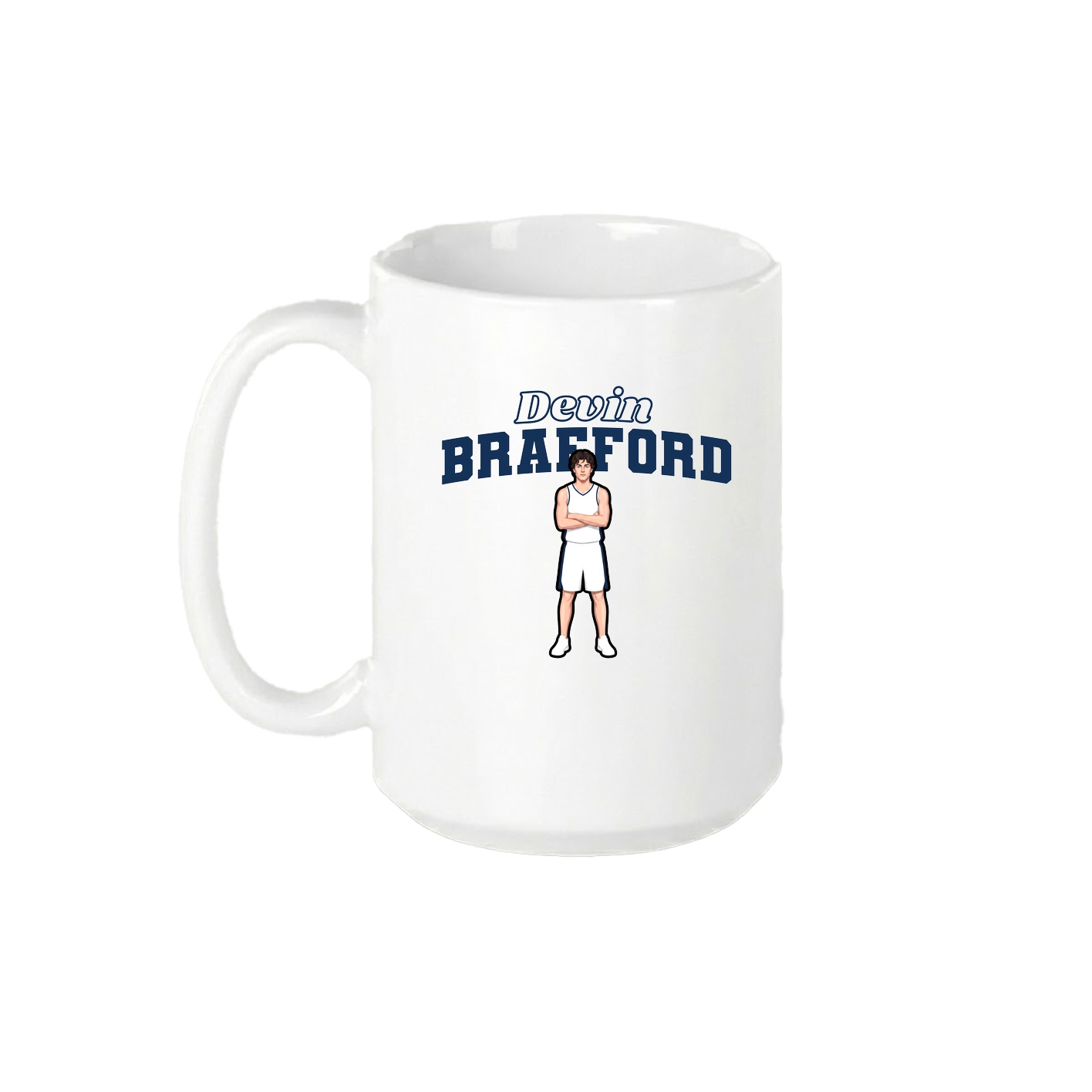 15oz Coffee Mug — Name Arch in White