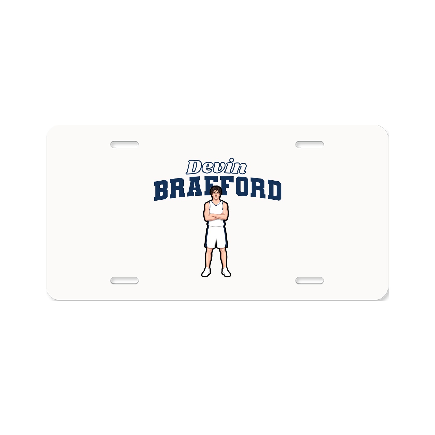 License Plate — Name Arch in Classic