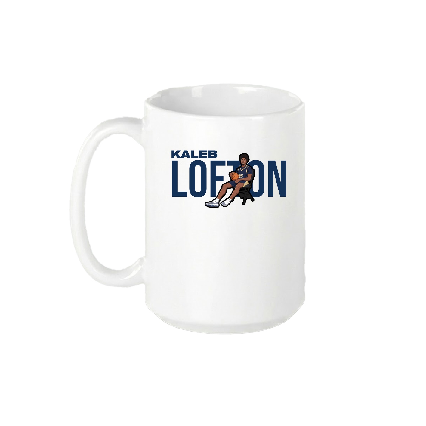 15oz Coffee Mug — Player Name in White