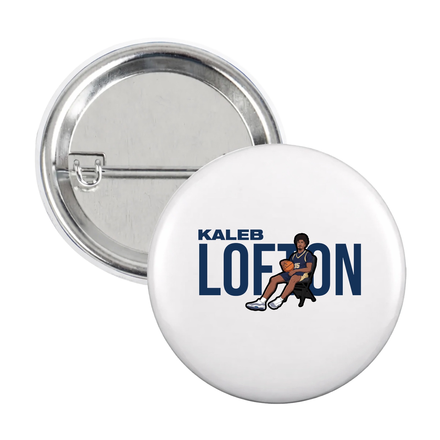 Game Day Button — Player Name in White