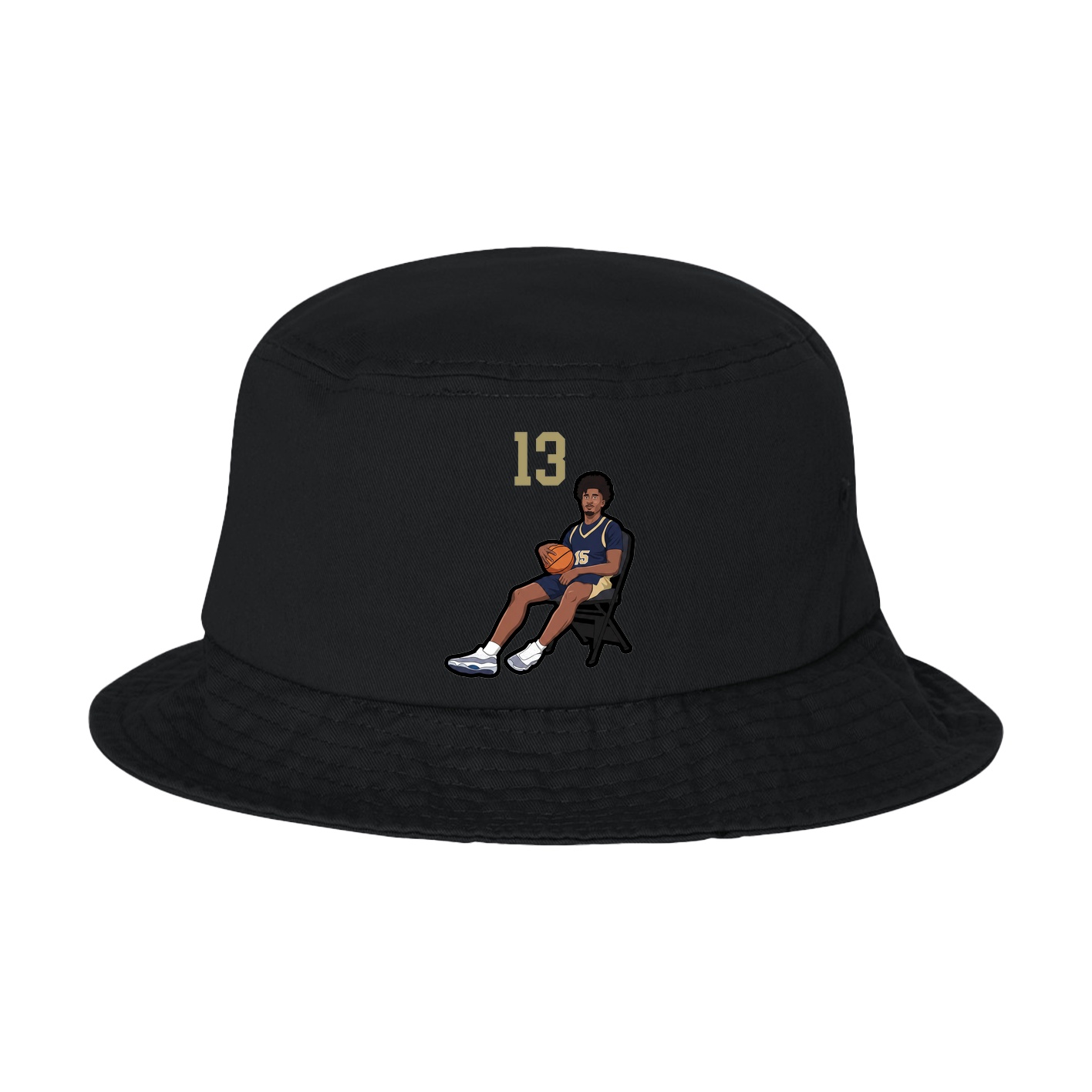 Bucket Cap — Number Top in Black