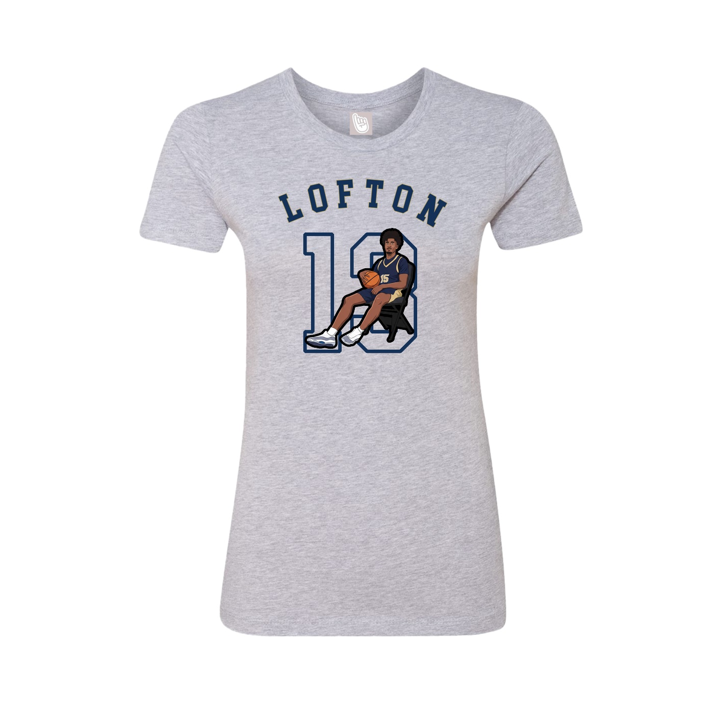 Fitted Women's Tee — Shirsey Arch in Grey