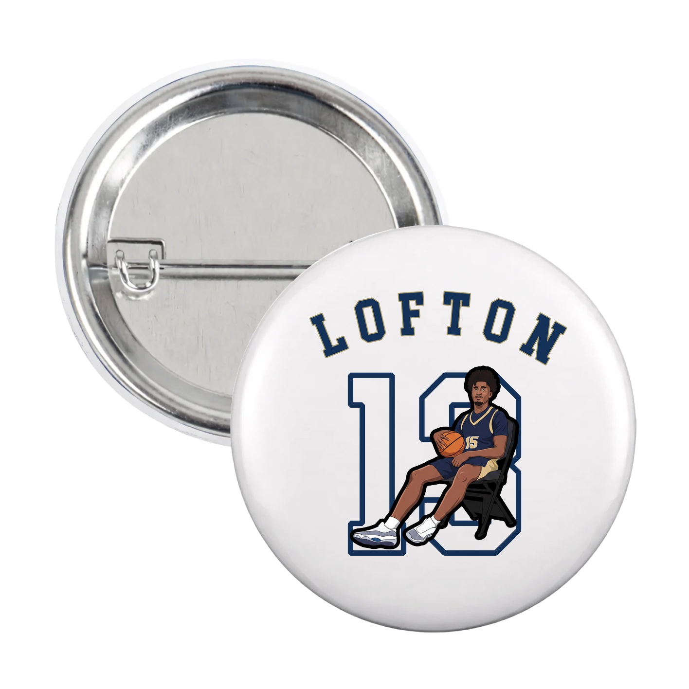 Game Day Button — Shirsey Arch in White