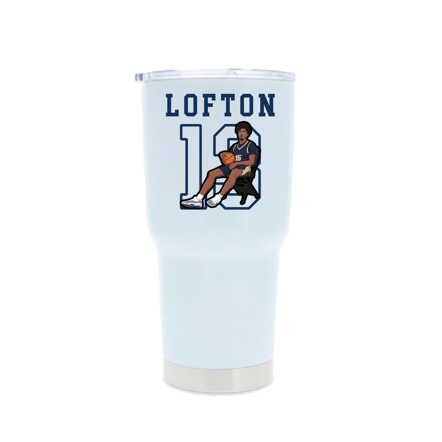 30oz Stainless Steel Tumbler — Shirsey in White