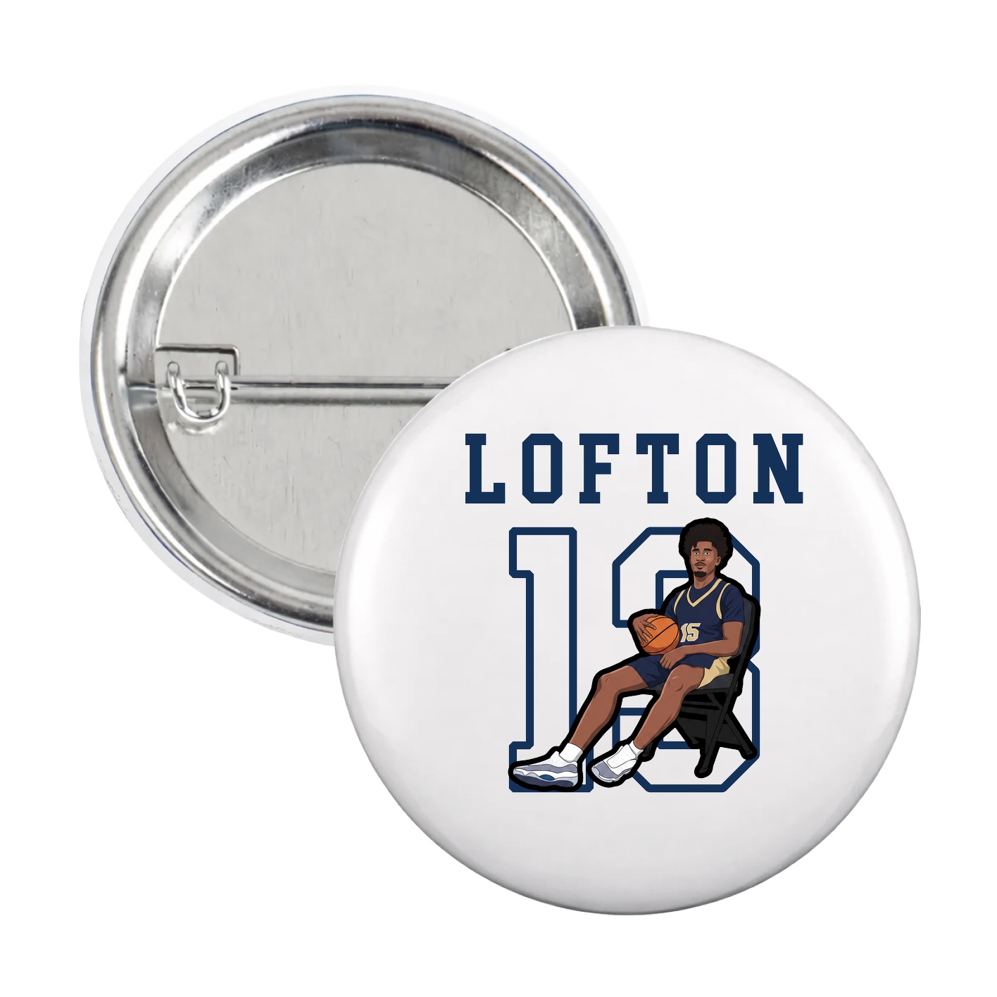 Game Day Button — Shirsey in White
