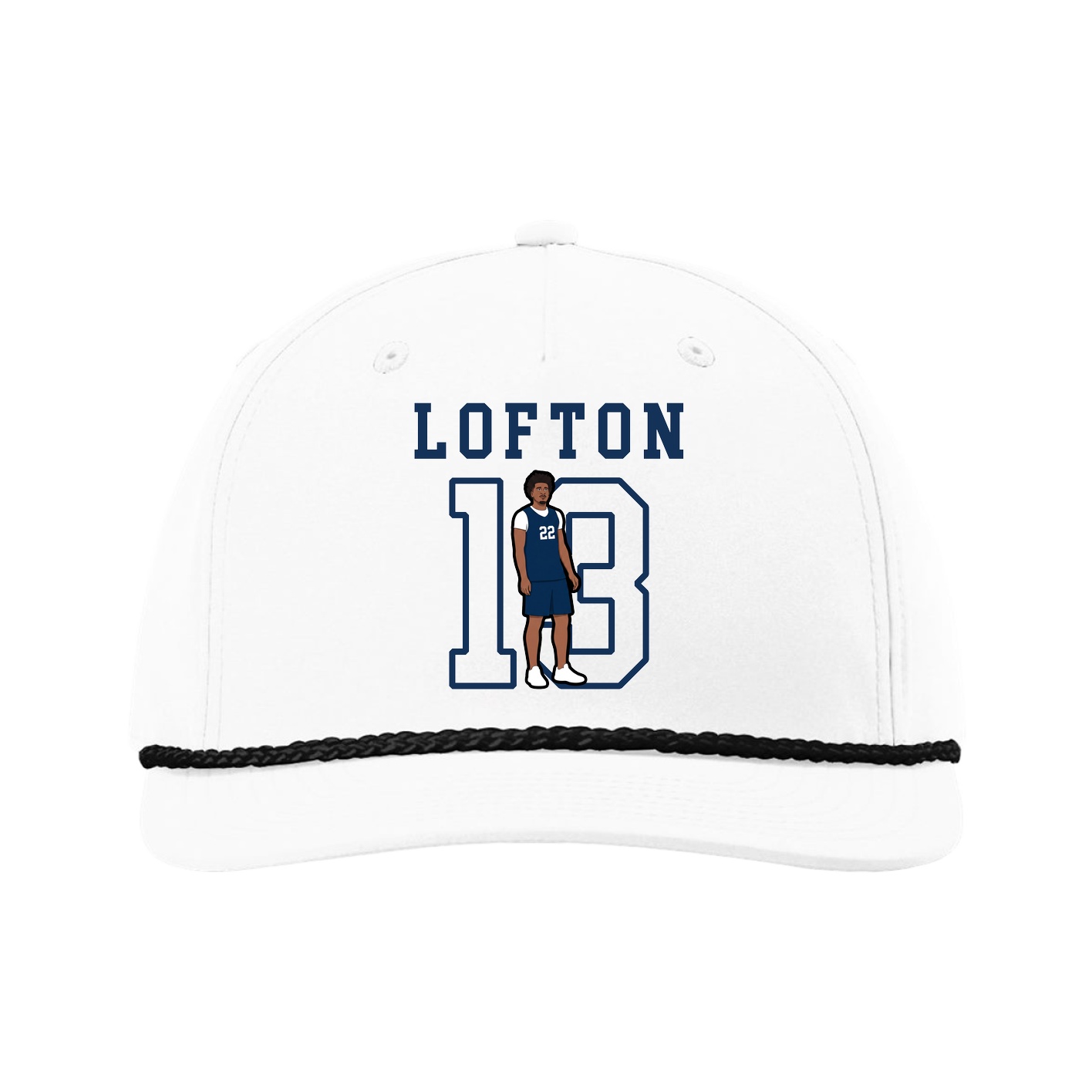 Five-Panel Classic Rope Cap — Shirsey in White
