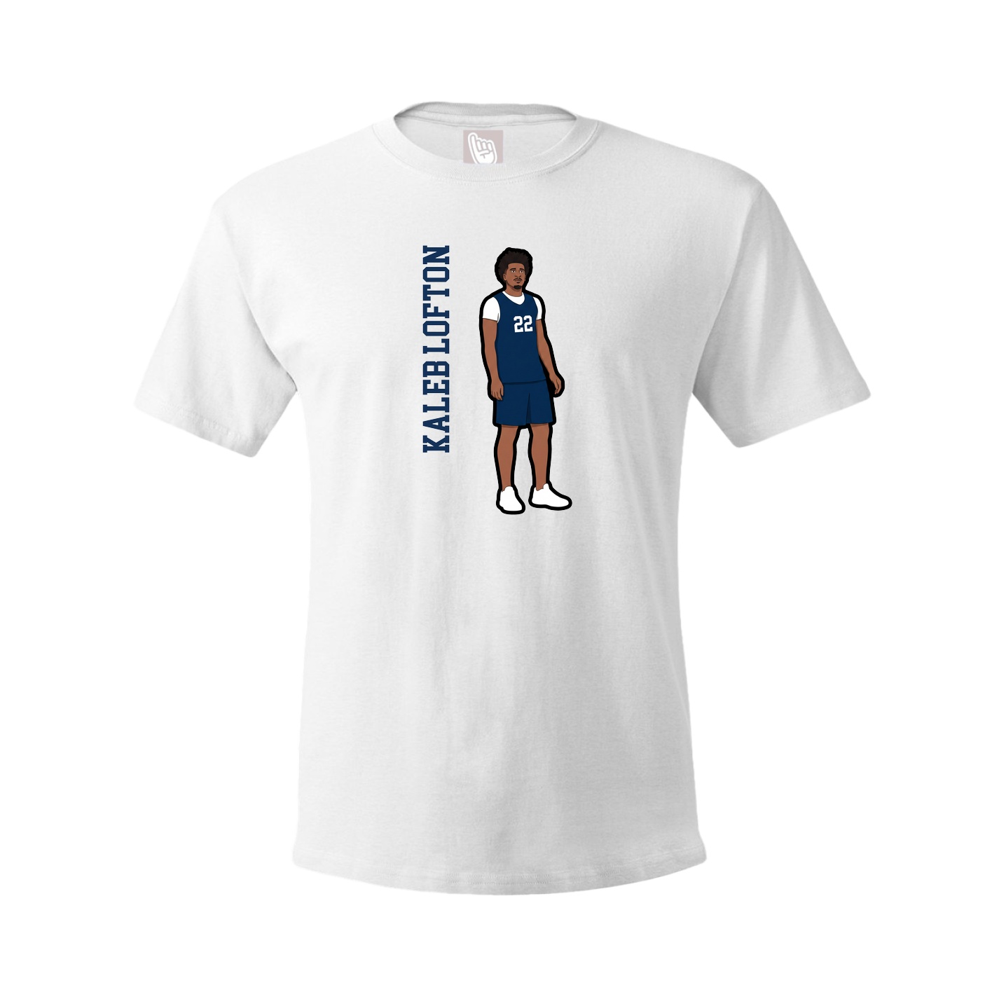 Tee — Name Vertical in White
