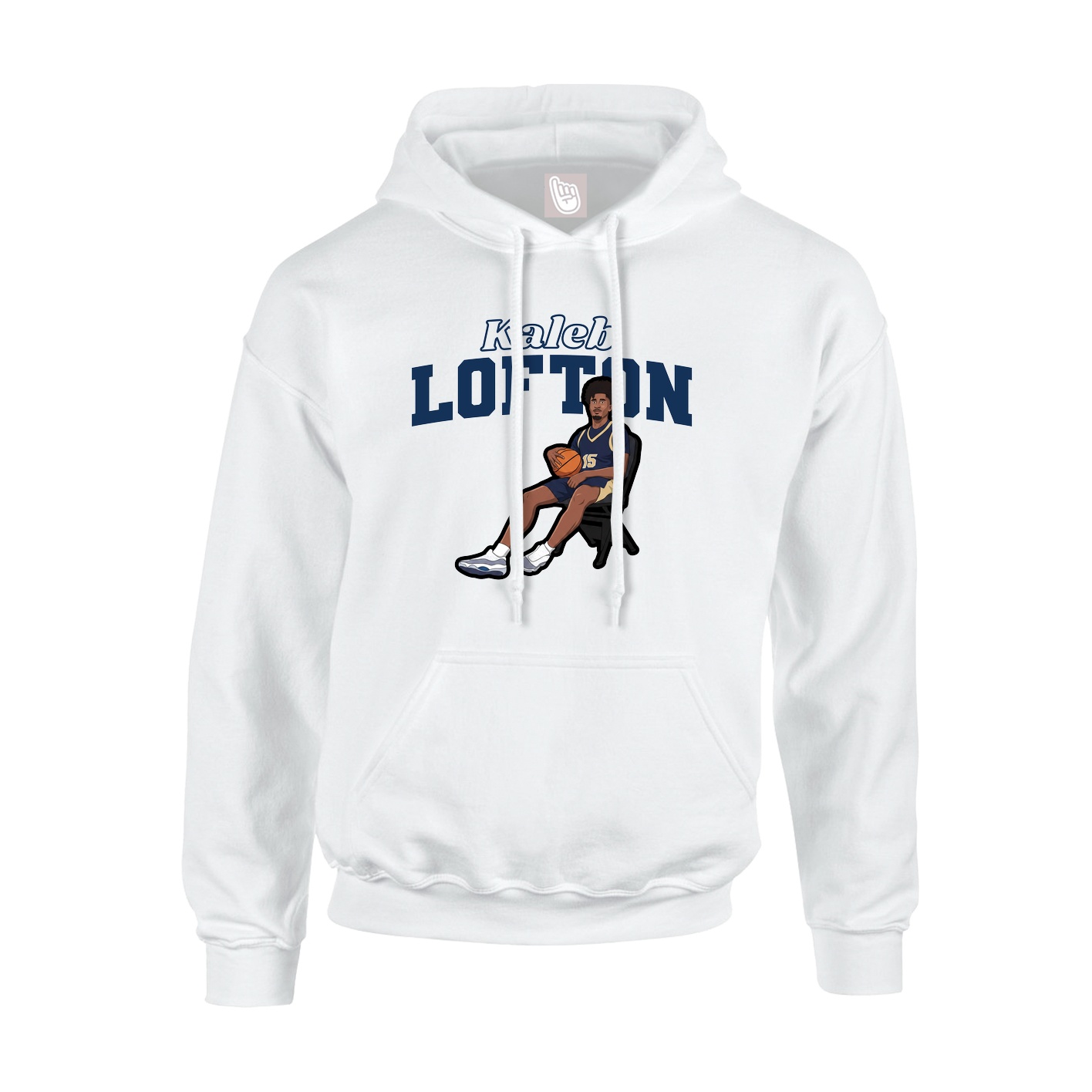 Hoodie — Name Arch in White