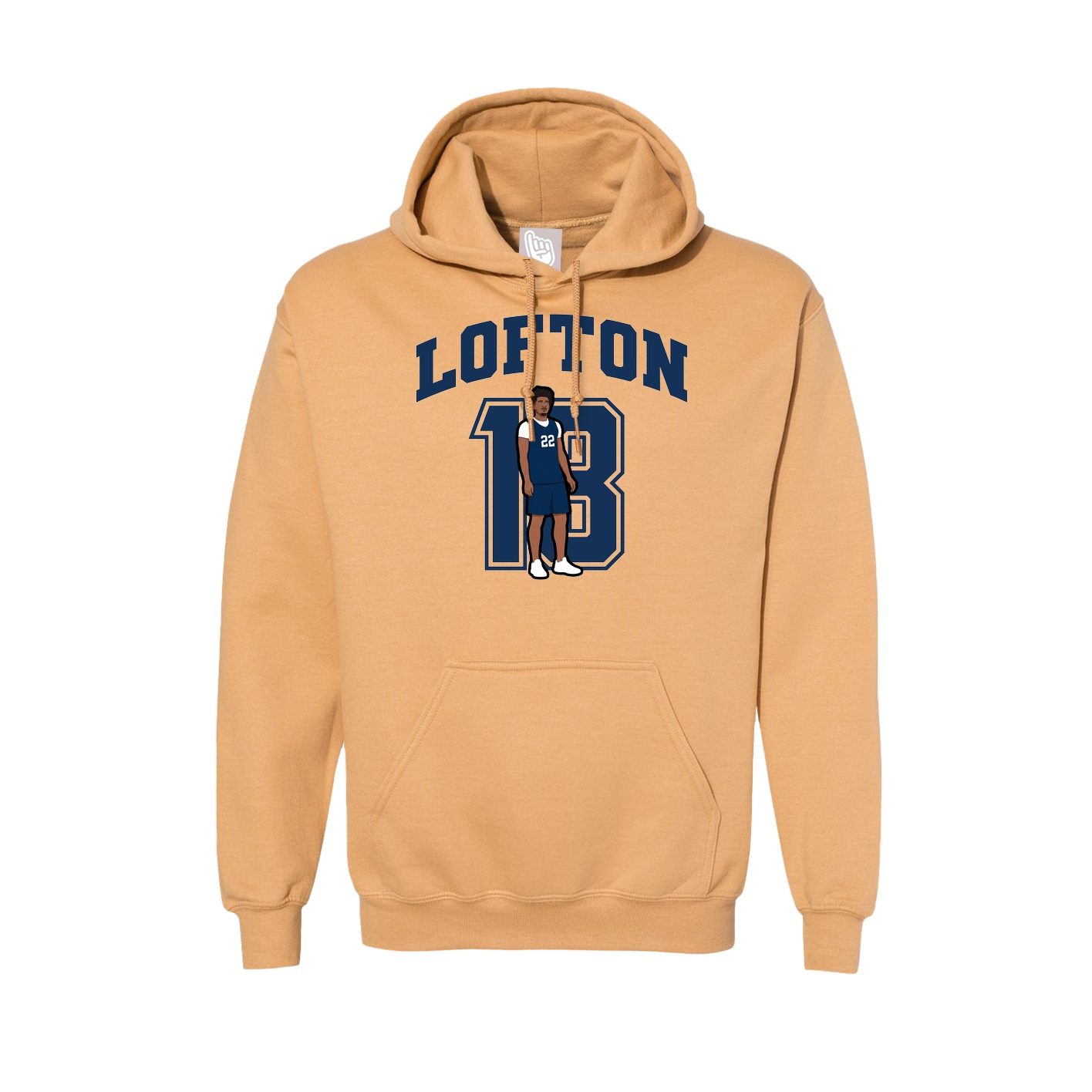 Hoodie — Number in Vegas Gold