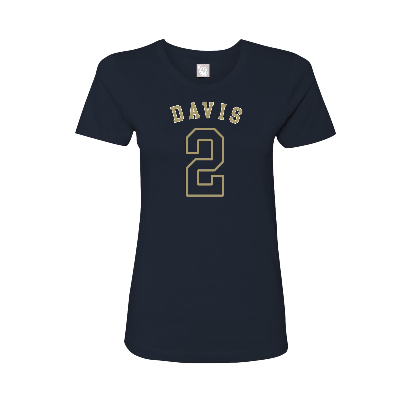 Fitted Women's Tee — Shirsey Arch in Navy