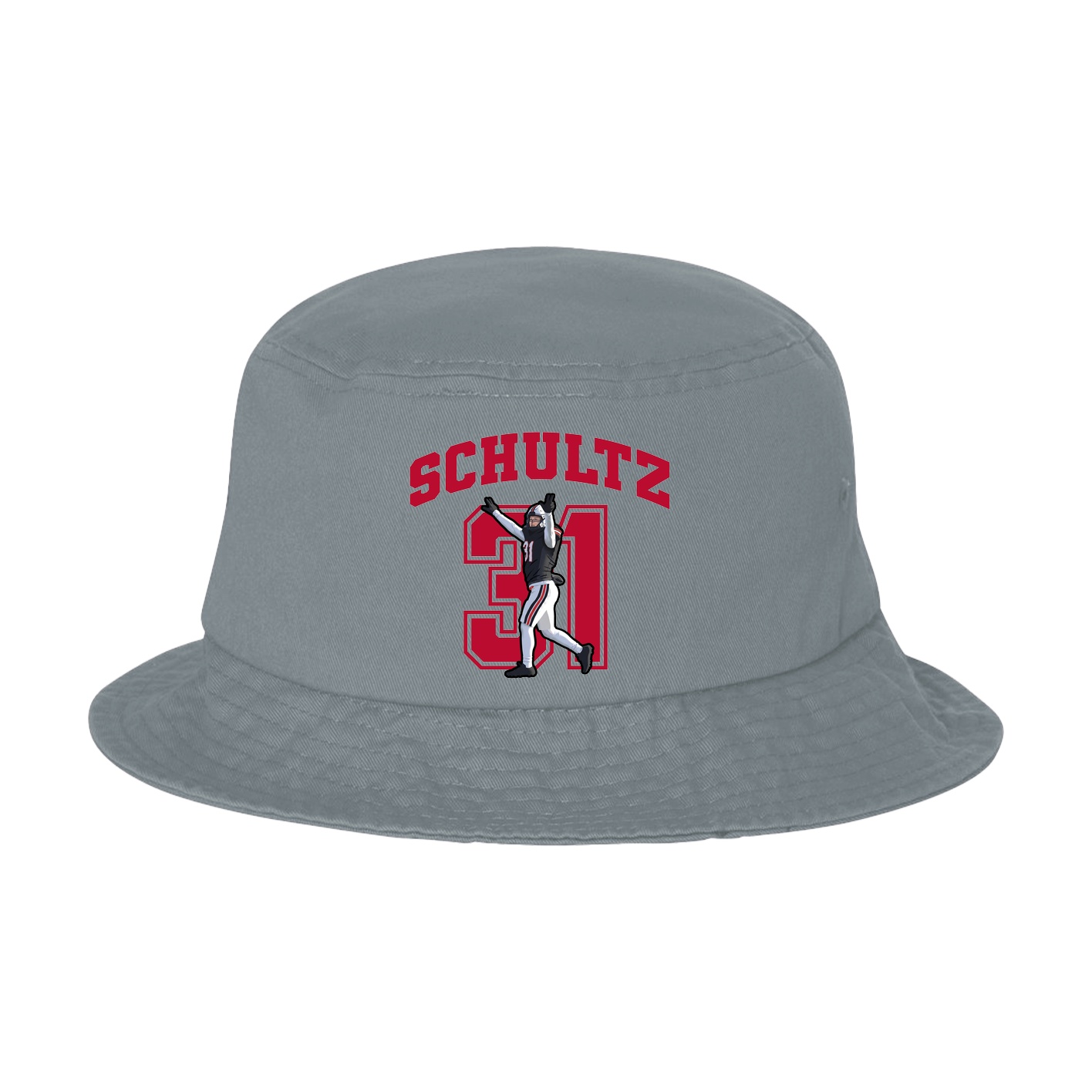 Bucket Cap — Number in Grey
