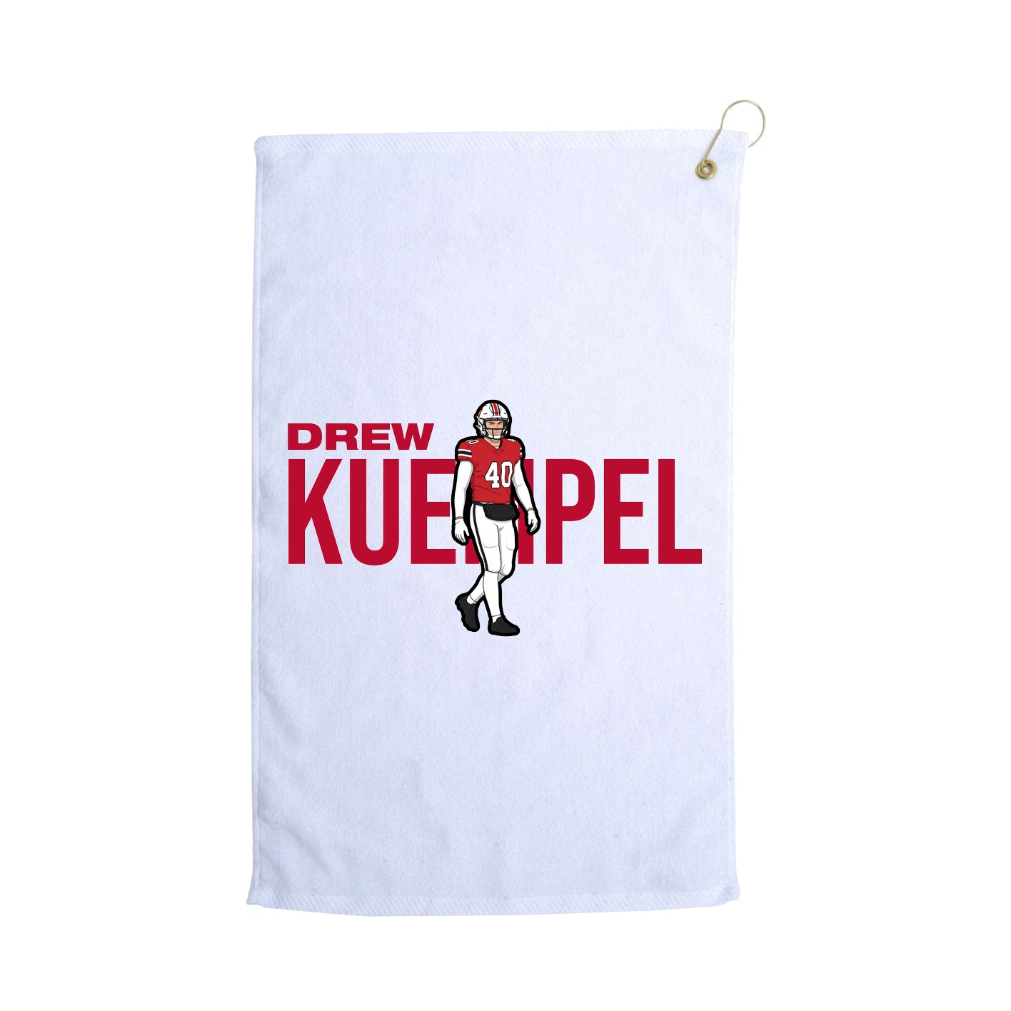 Golf Towel — Player Name in White