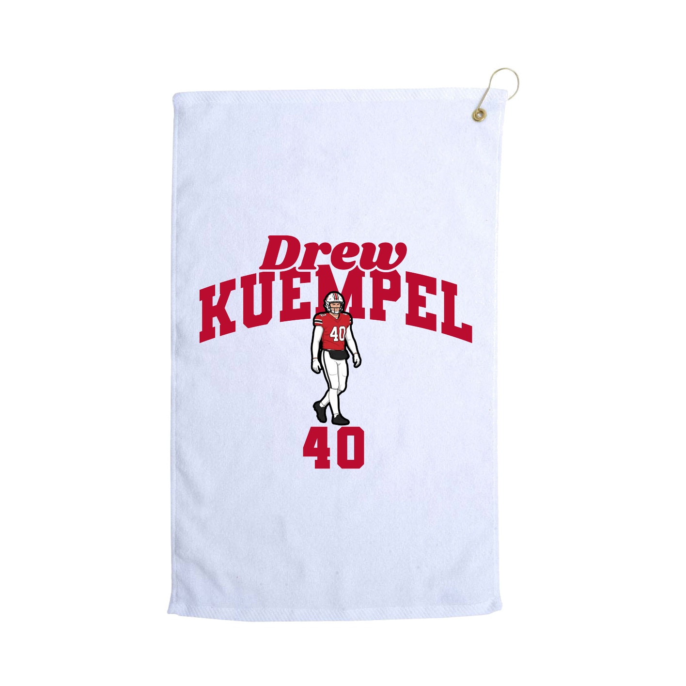 Golf Towel — Signature Arch in White