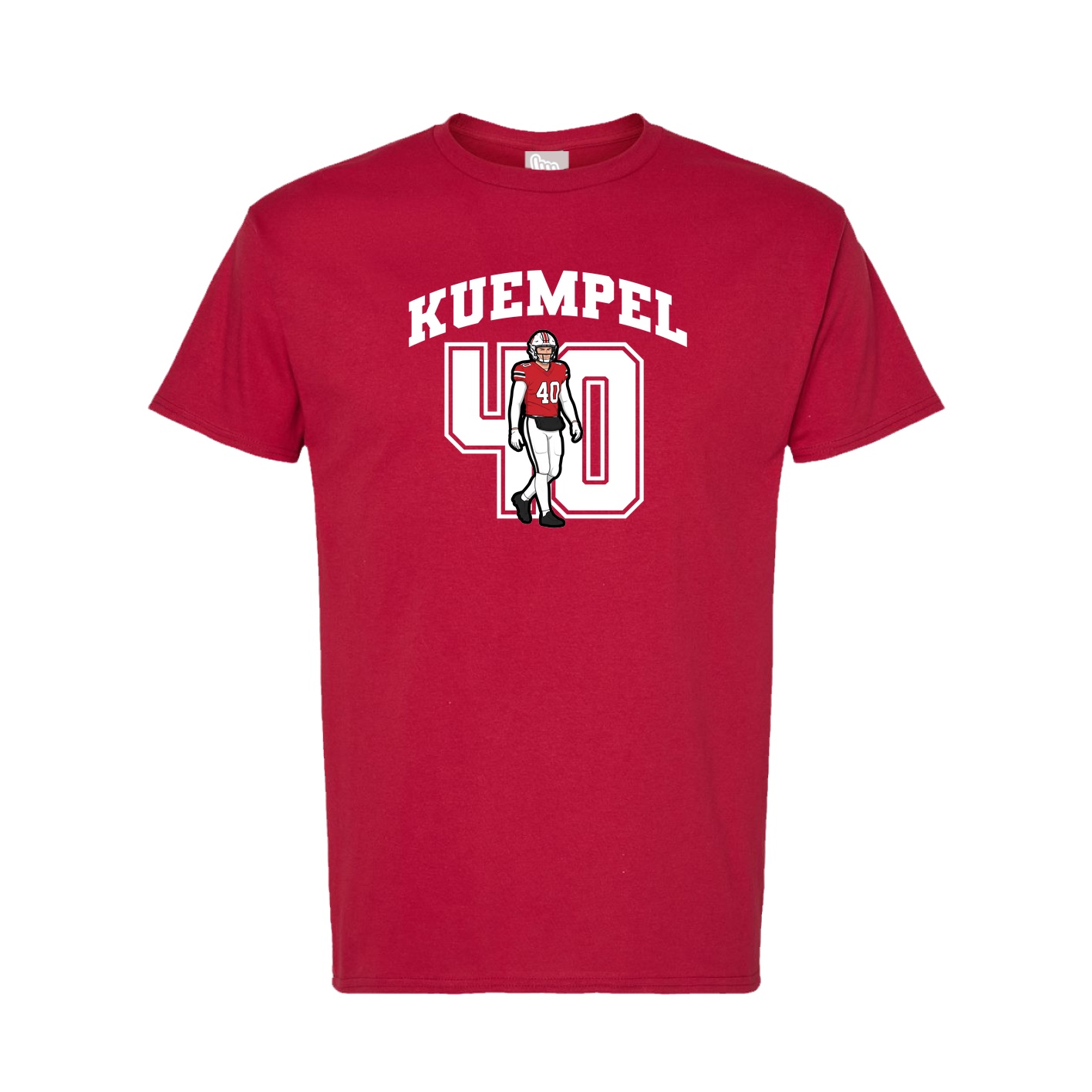 Tee — Number in Crimson