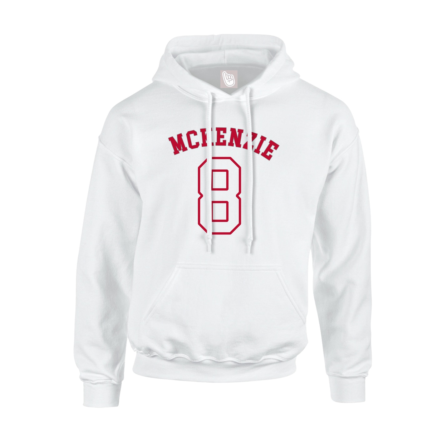 Hoodie — Shirsey Arch in White