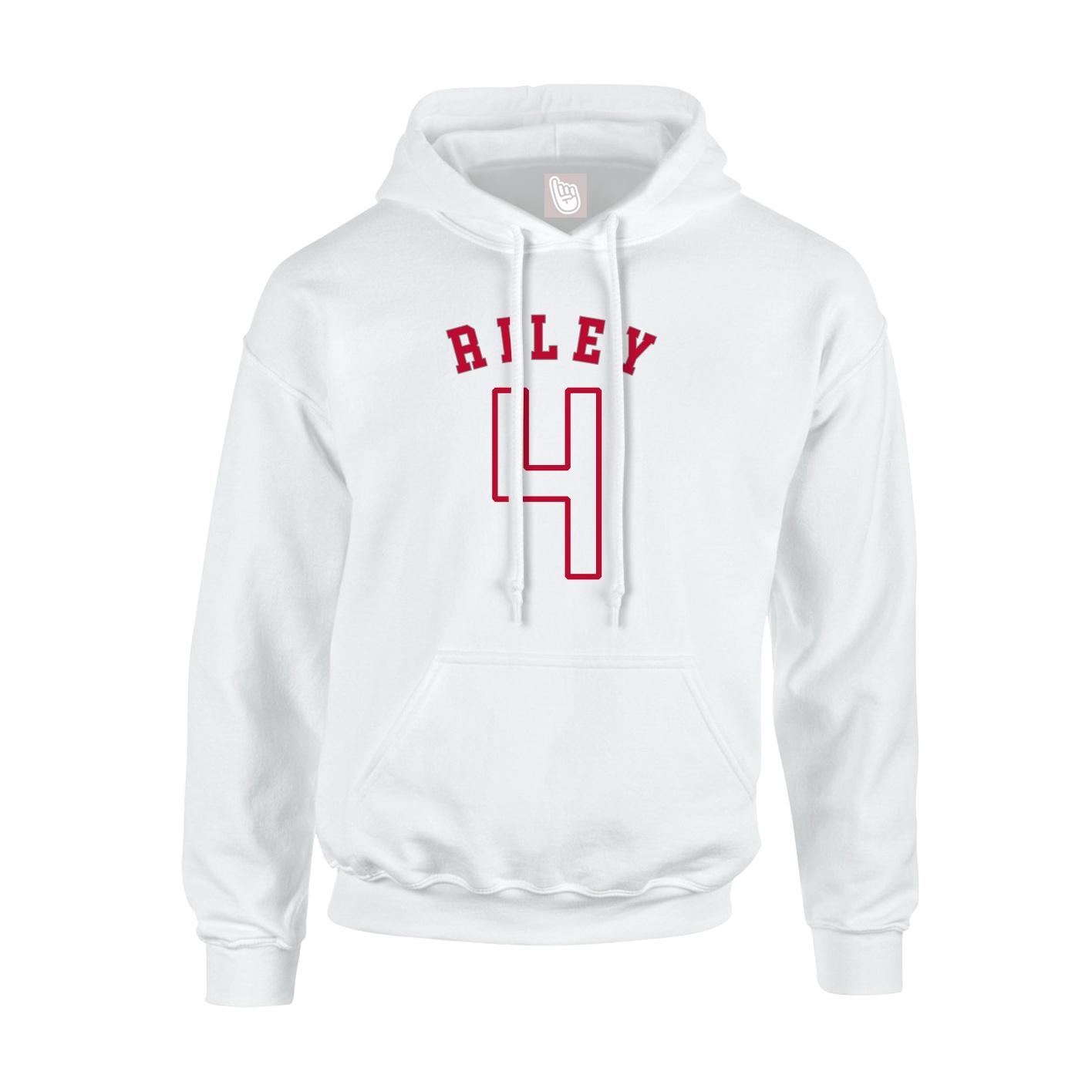 Youth Hoodie — Shirsey Arch in White