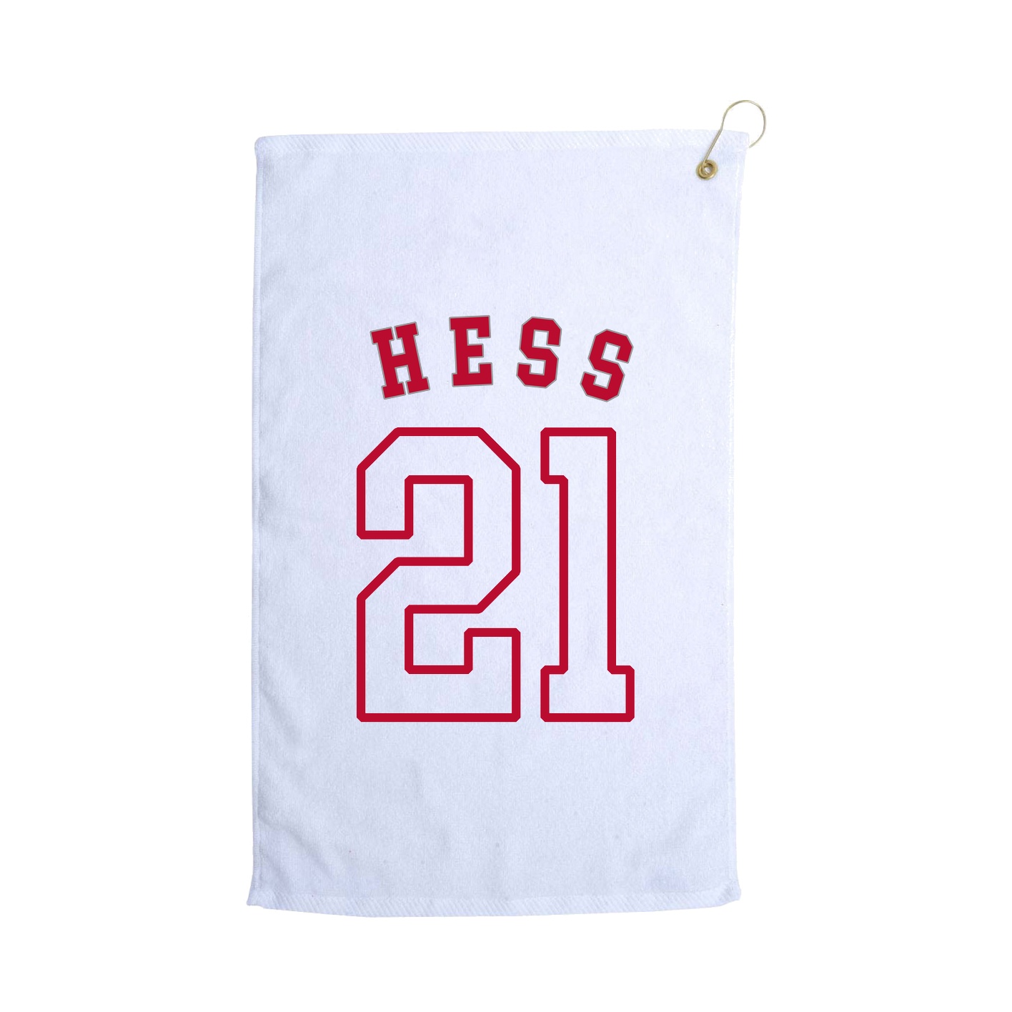 Golf Towel — Shirsey Arch in White