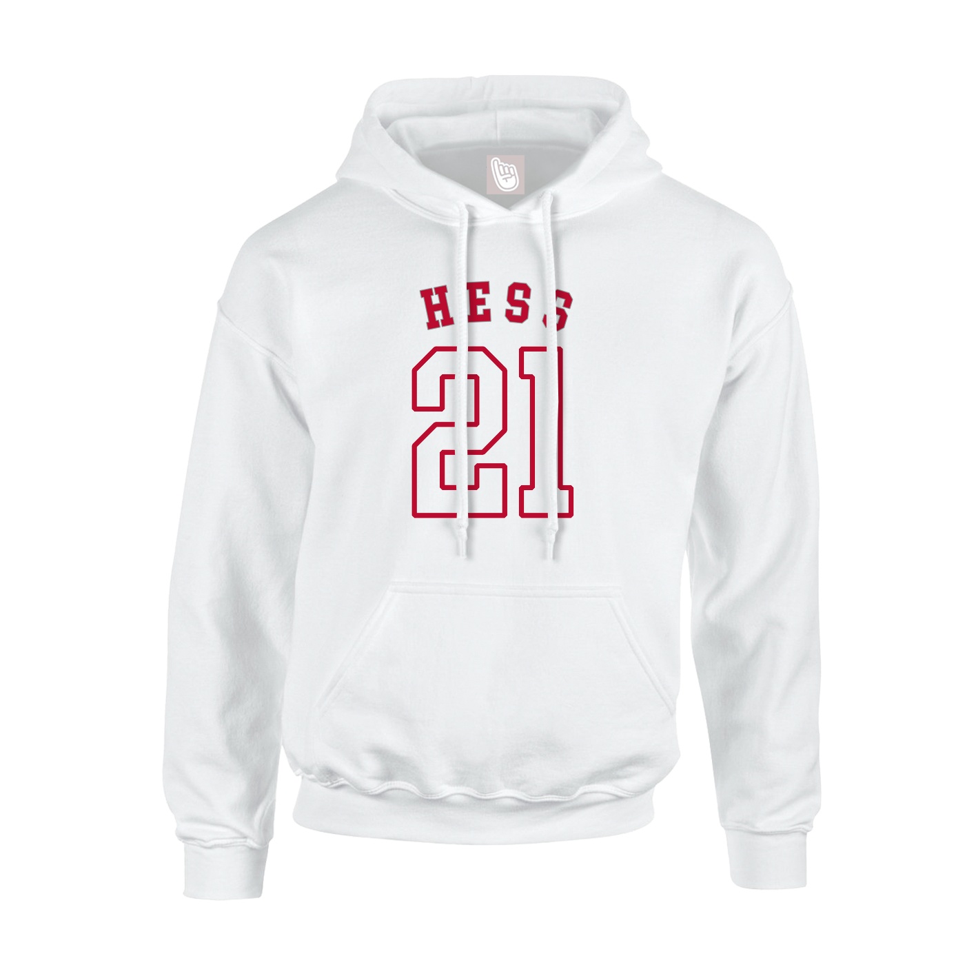 Hoodie — Shirsey Arch in White