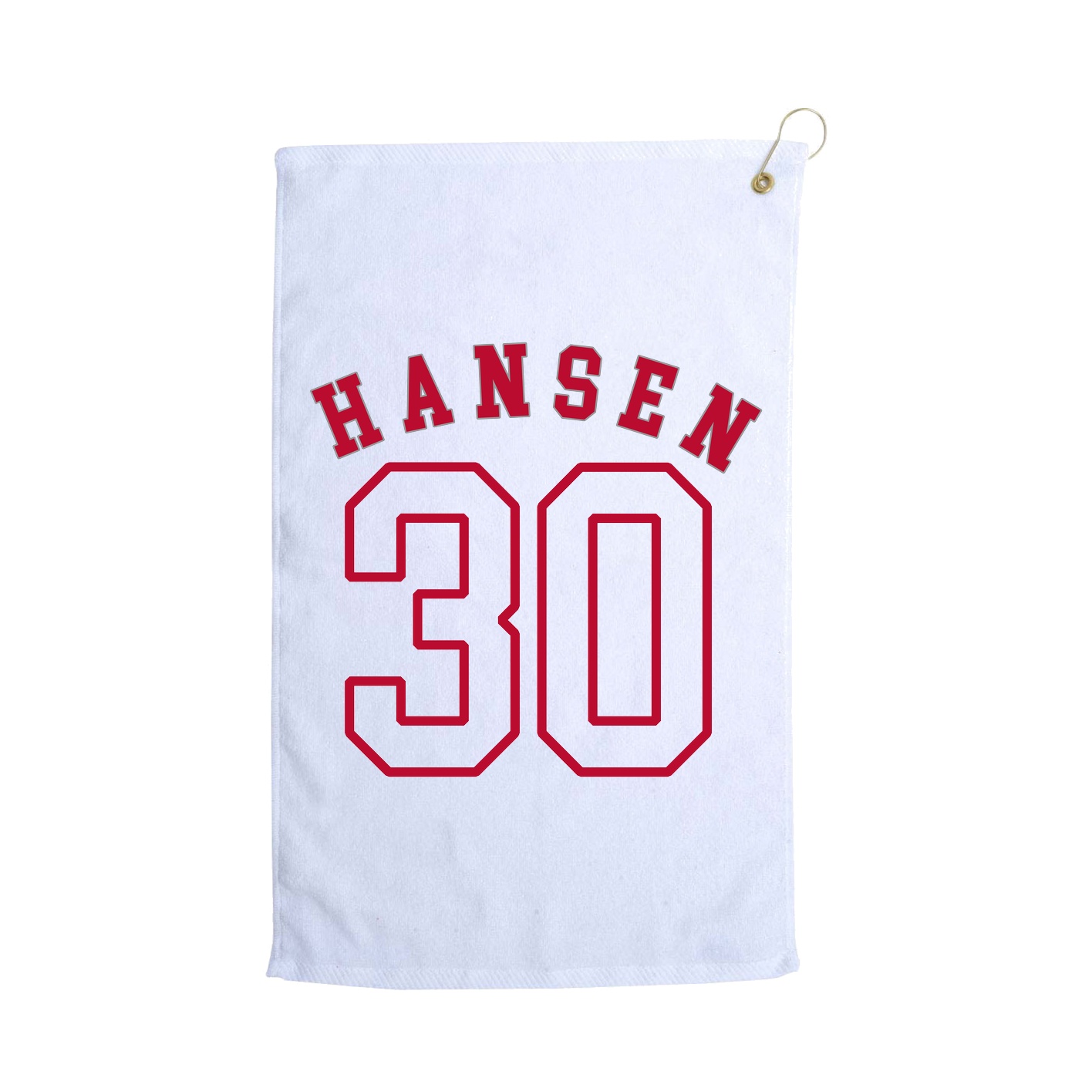 Golf Towel — Shirsey Arch in White
