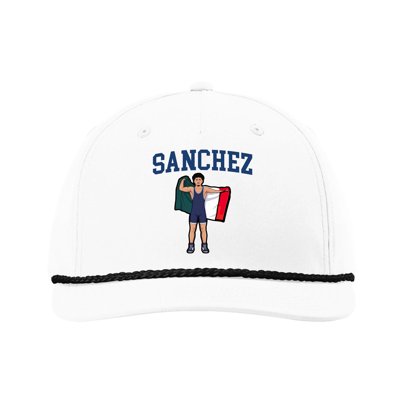 Five-Panel Classic Rope Cap — Shirsey in White