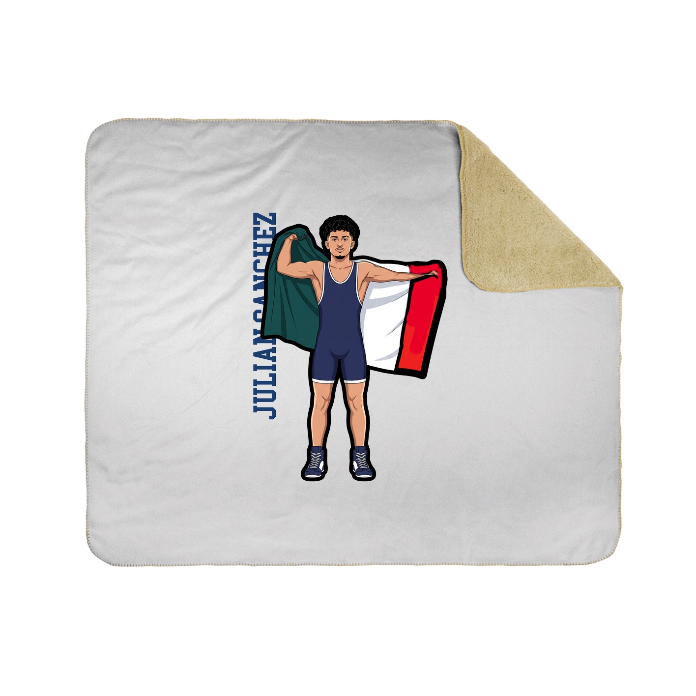 50x60 Sherpa Lined Throw Blanket