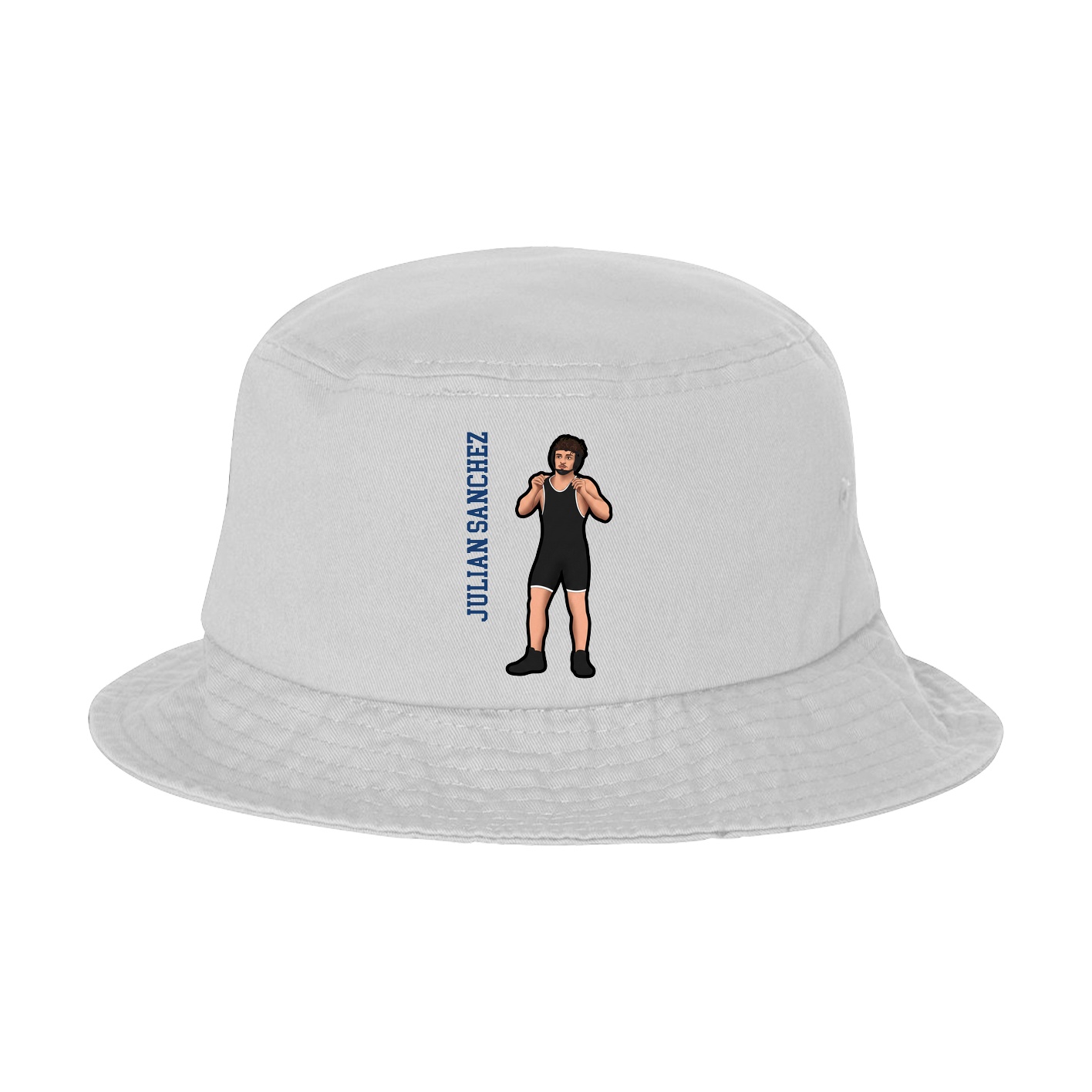 Bucket Cap — Name Vertical in White