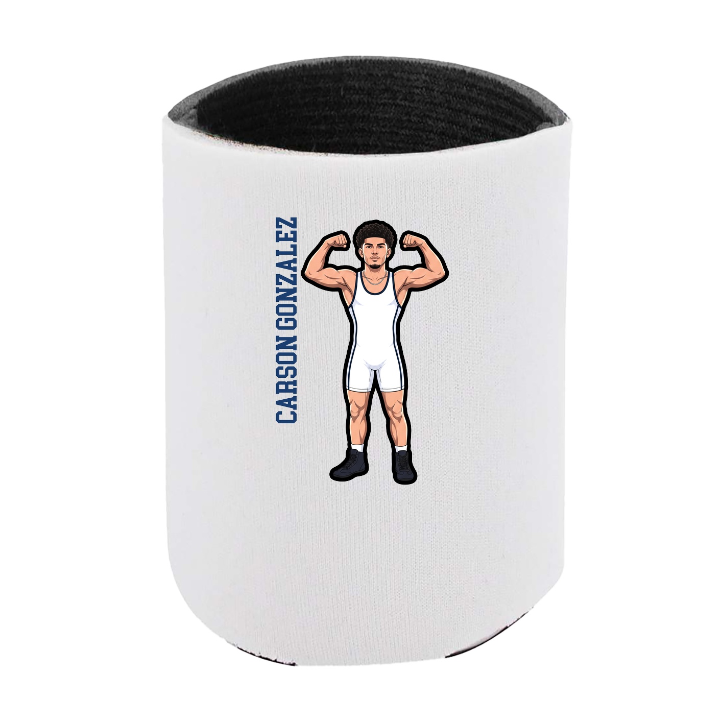 Can Holder — Name Vertical in White