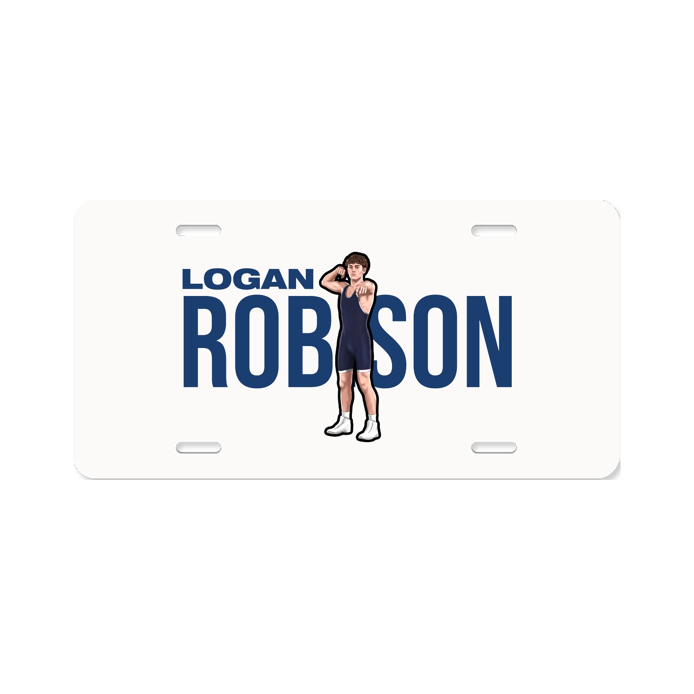 License Plate — Player Name in Classic