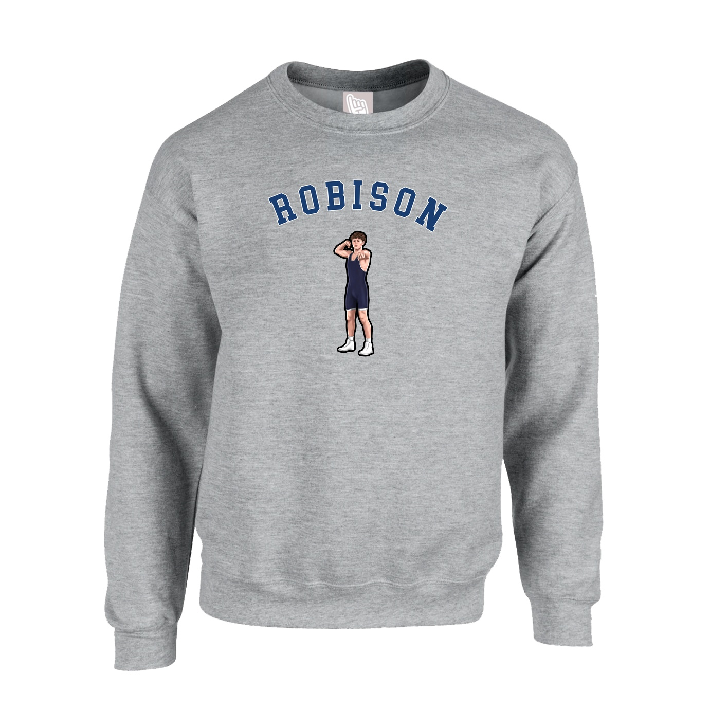 Fleece Crew — Shirsey Arch in Grey