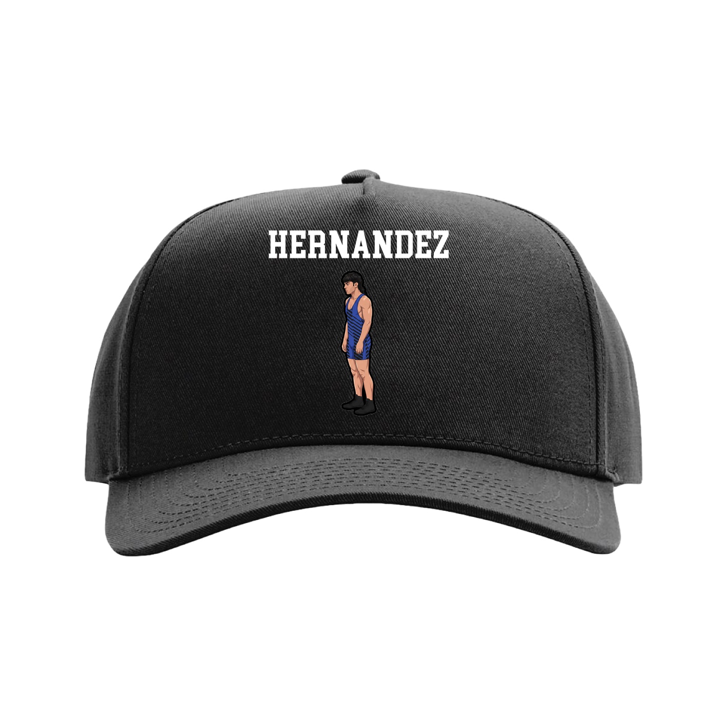 Full Fabric Five-Panel Champ Cap — Shirsey in Black